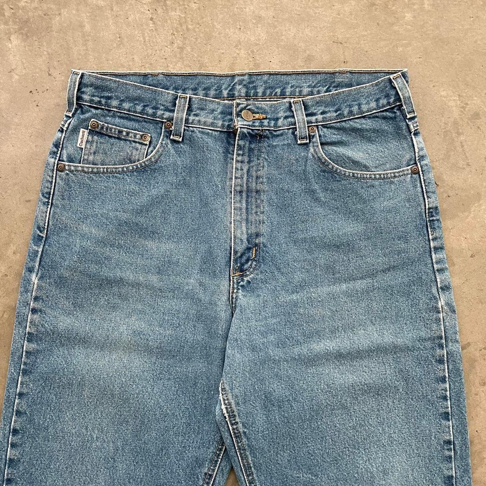 Carhartt Vintage Carhartt Medium Washed Denim Jeans Size US 36 / EU 52 - 2 Thumbnail