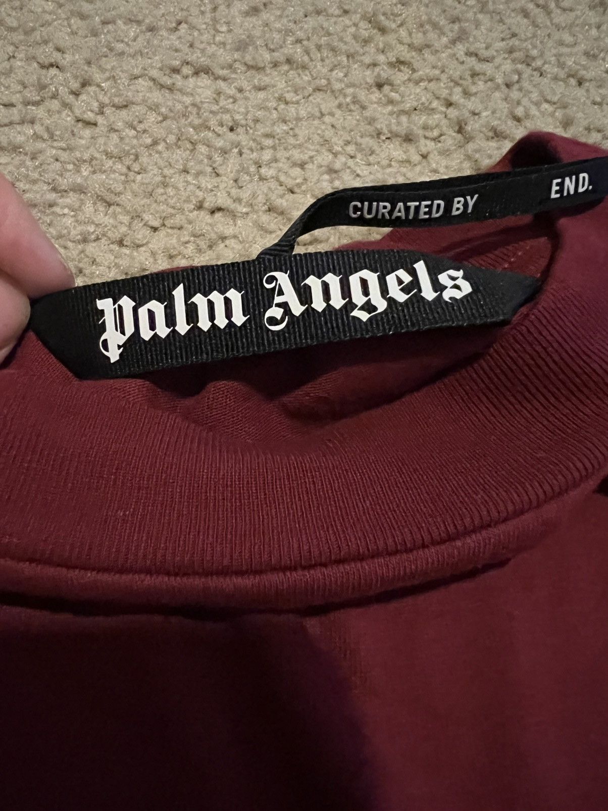 Palm Angels Palm Angels x End Clothing Burgundy Bear Tee Size US M / EU 48-50 / 2 - 3 Thumbnail