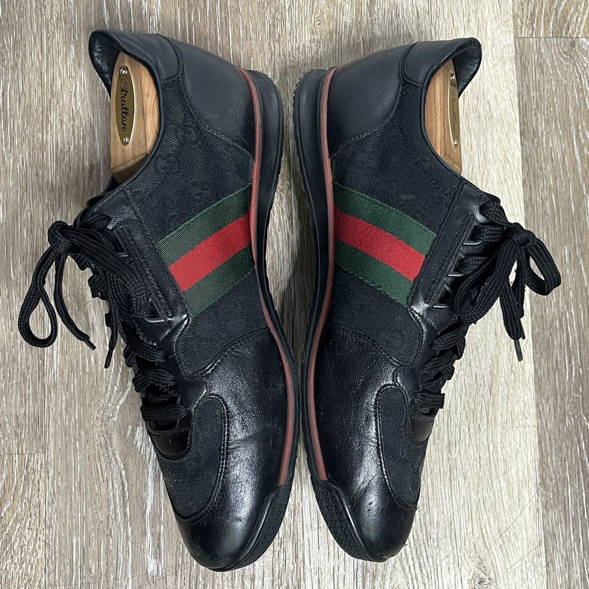 Designer × Gucci × Vintage gucci gg print trainers Size US 7 / EU 40 - 3 Thumbnail