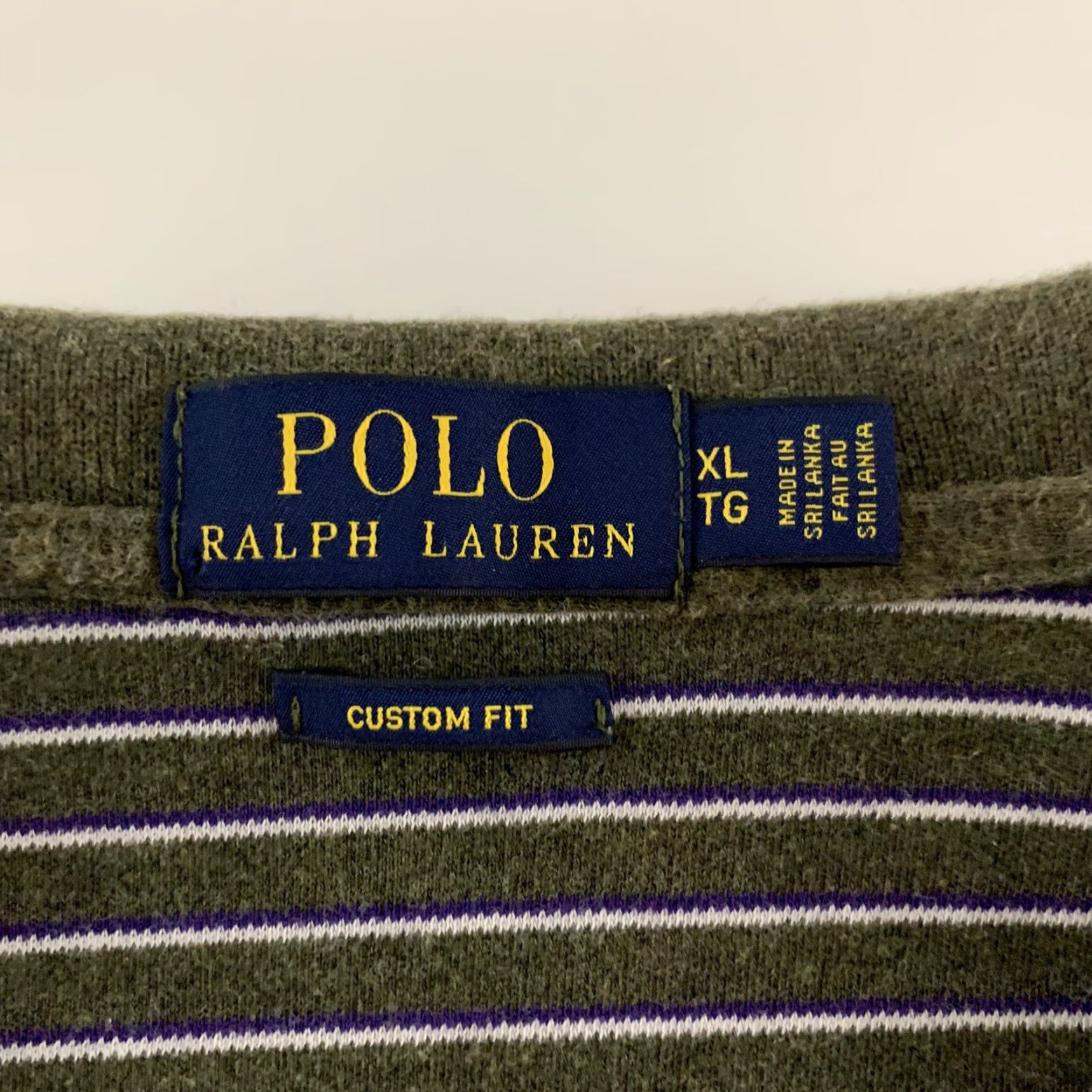 Polo Ralph Lauren Polo Ralph Lauren Short Sleeve Polo Shirt XL Green Striped Mens Size US XL / EU 56 / 4 - 4 Thumbnail