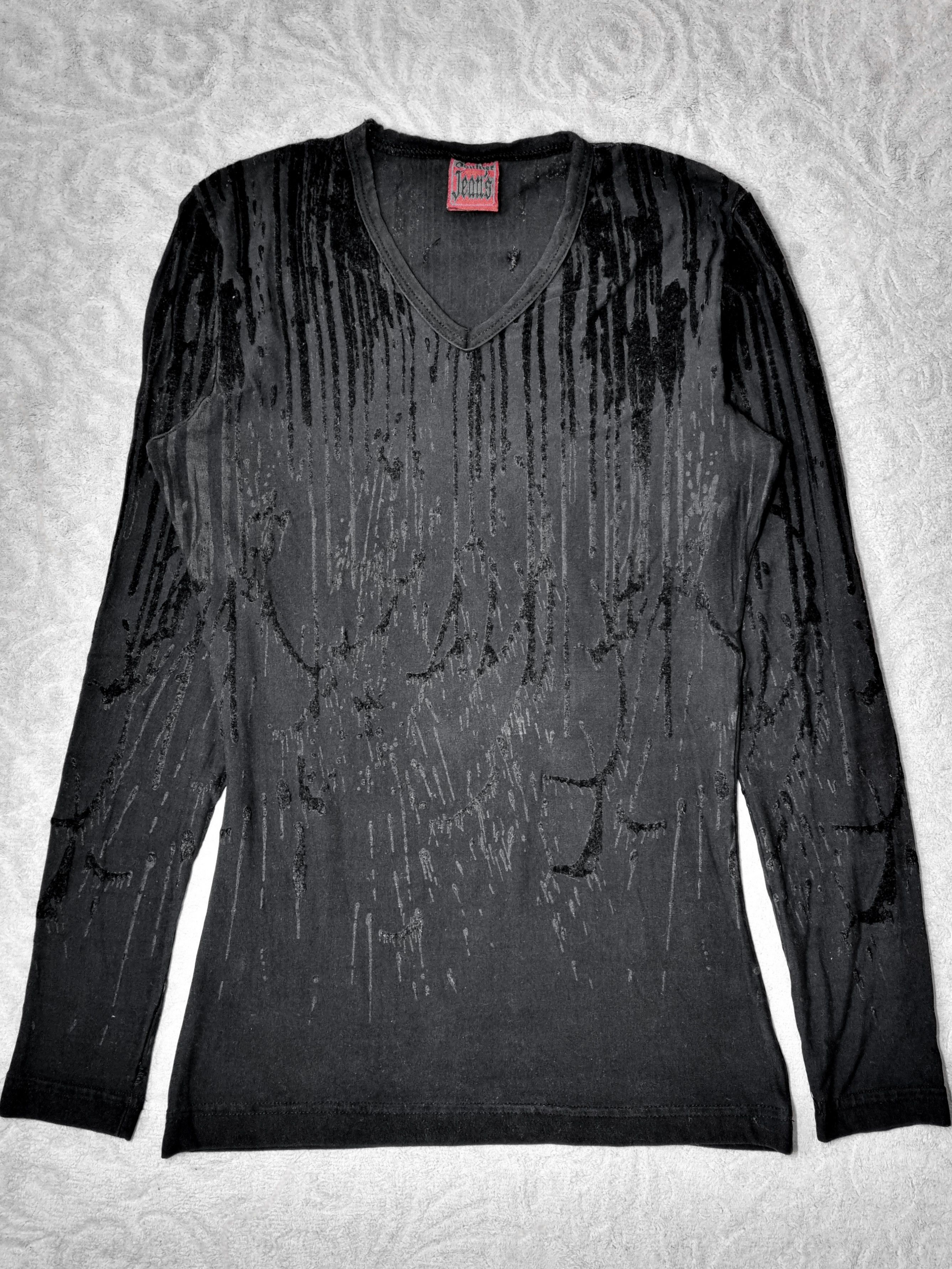 Jean Paul Gaultier Jean Paul Gaultier A/W 1998 Vampire Blood Drip Longsleeve Size US XS / EU 42 / 0 - 1 Thumbnail