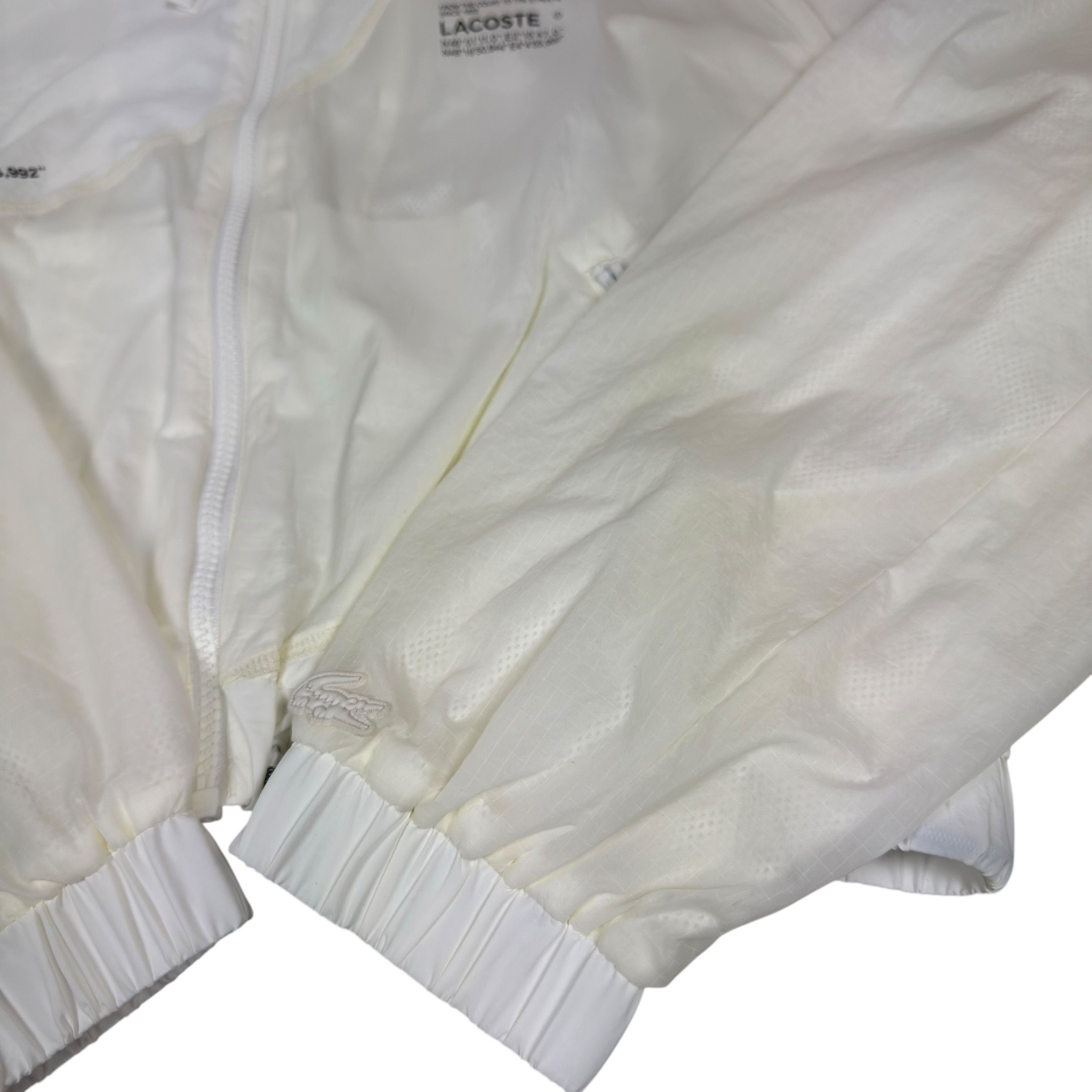 Lacoste Lacoste Women's White Mesh Lined Asymmetric Switch Tracksuit Size XS / US 0-2 / IT 36-38 - 9 Thumbnail