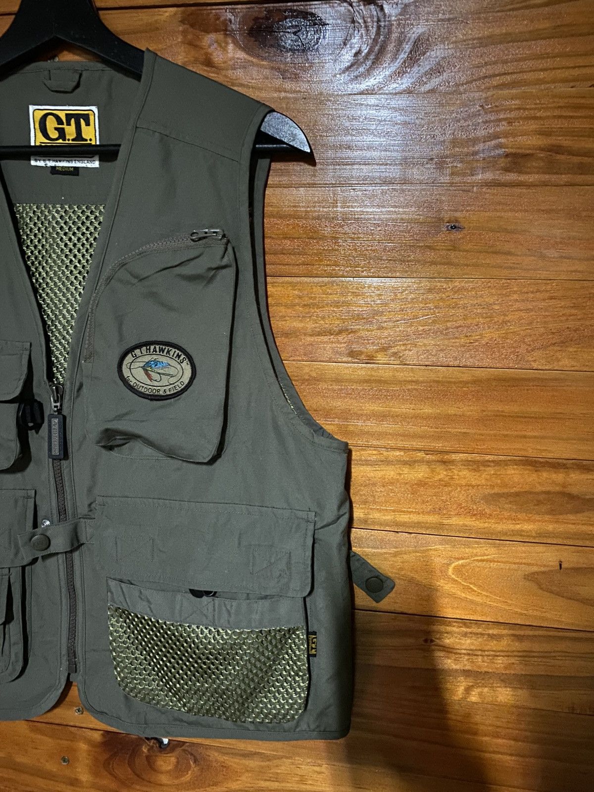Vintage Vintage G.T. Hawkins Outdoor Fishing Vest Olive Green Safari Size US M / EU 48-50 / 2 - 6 Thumbnail