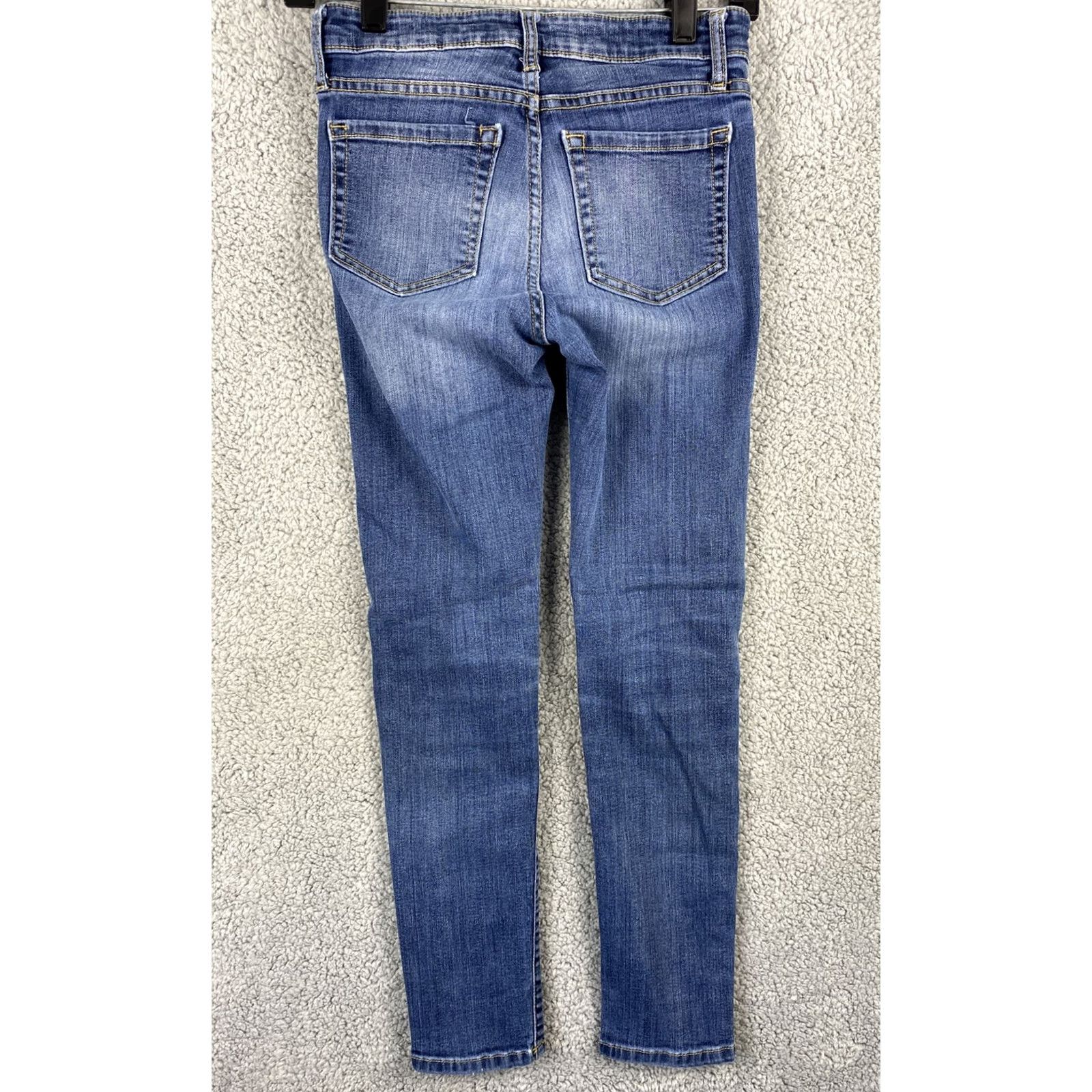 Zara Gap Jeans Women's 0 Blue Skinny MidRise Denim Pants/31-32 Jeans Slim Modern Classic Womens Size 25" / US 0 / IT 36 - 7 Thumbnail