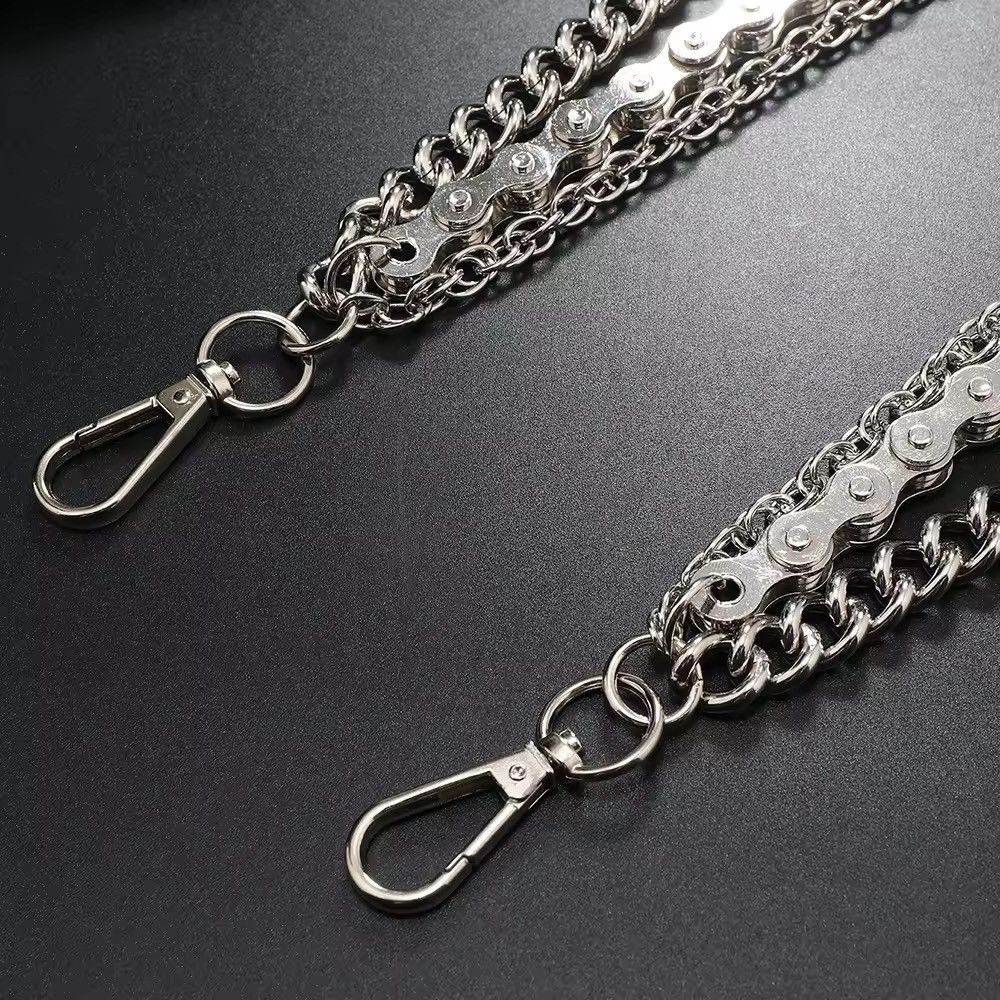 Other Punk Style Leather Bicycle Chain Size ONE SIZE - 2 Thumbnail