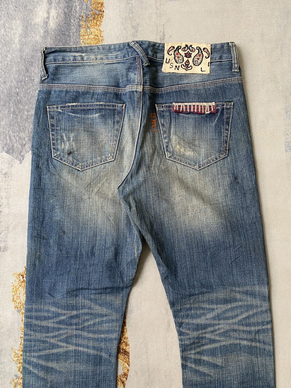 Japanese Brand Lime Inc Japan Usn Marine Patchwork Distressed Design Denim Size US 30 / EU 46 - 13 Thumbnail