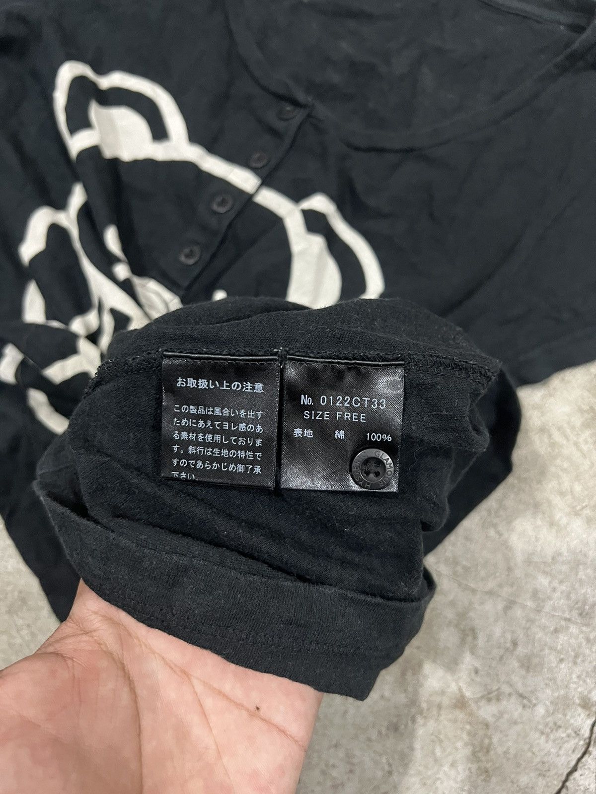 Hysteric Glamour × Japanese Brand × Vintage Hysteric Glamour F YOU Bear Henley Neck Womens Top Size ONE SIZE - 6 Thumbnail