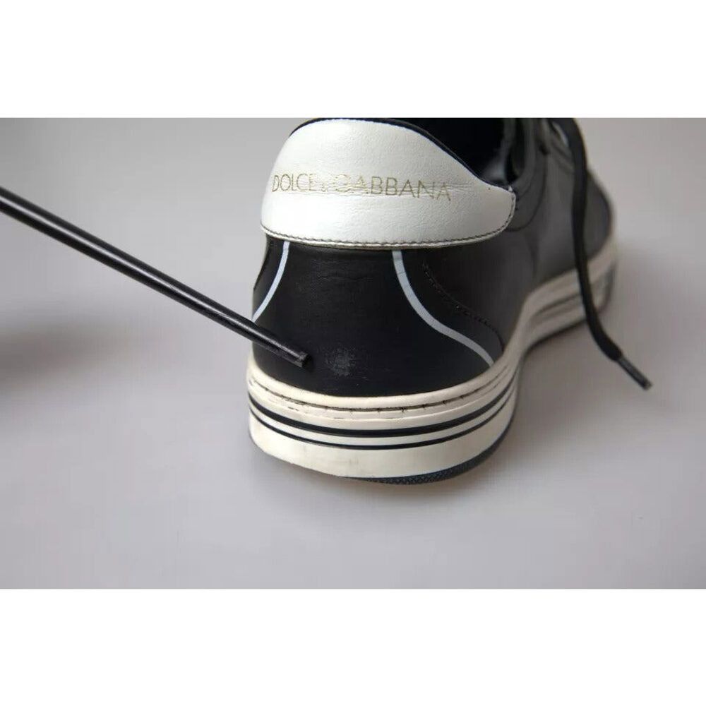 Dolce & Gabbana Dolce & Gabbana Black Leather Crown Milano Men Sneakers Shoe Size US 8 / EU 41 - 4 Thumbnail