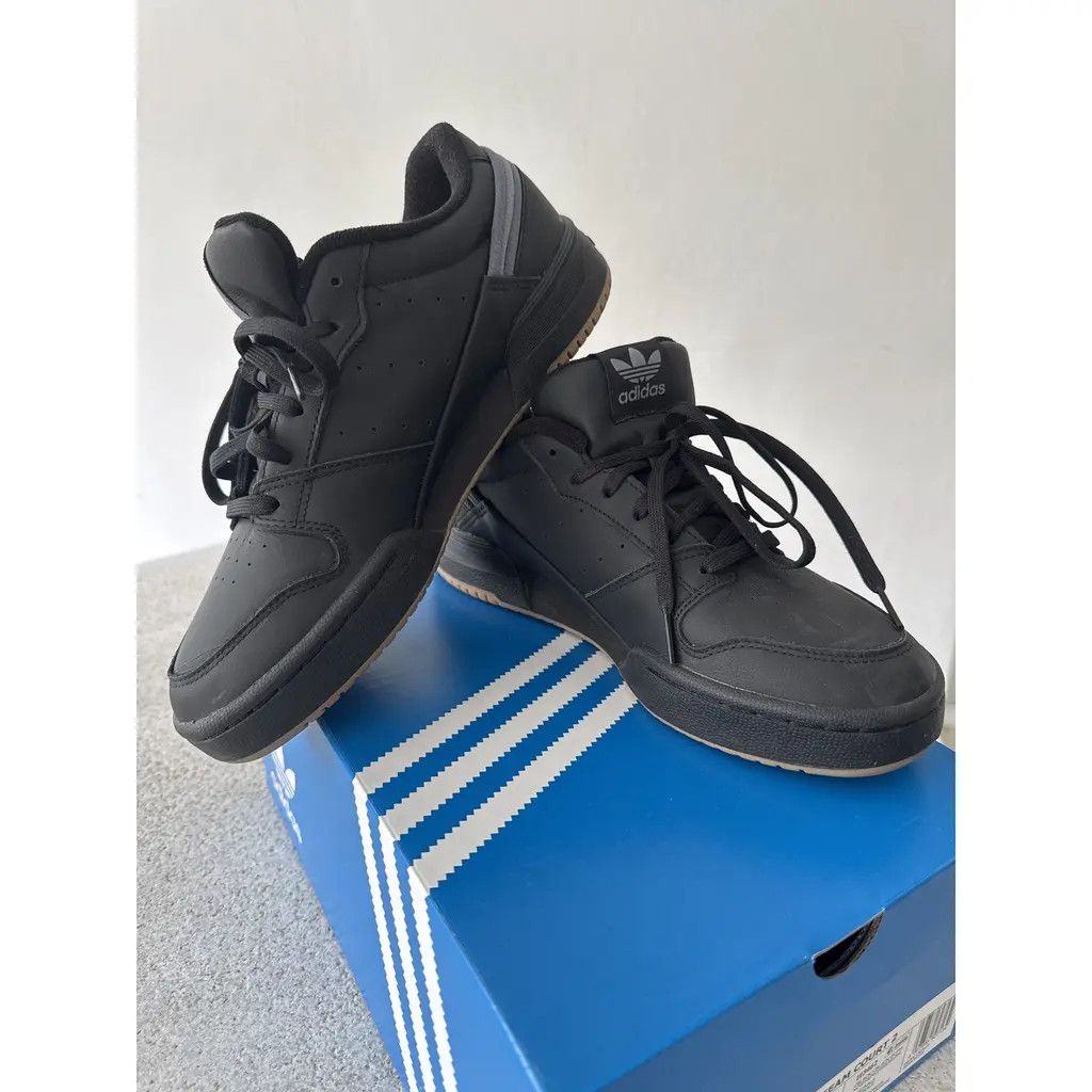 Adidas Adidas Team Court 2 Triple Black Gum Sole Sneakers US9 Size US 9 / EU 42 - 1 Thumbnail