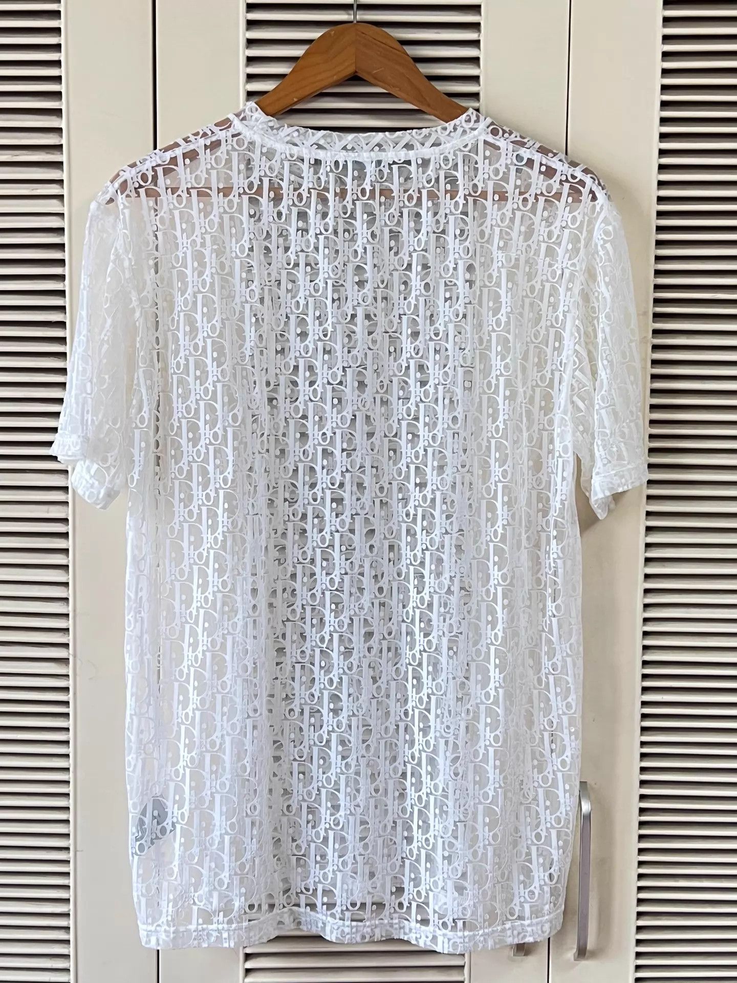 Dior Dior white cutout short-sleeve T-shirt S Size S / US 4 / IT 40 - 2 Thumbnail