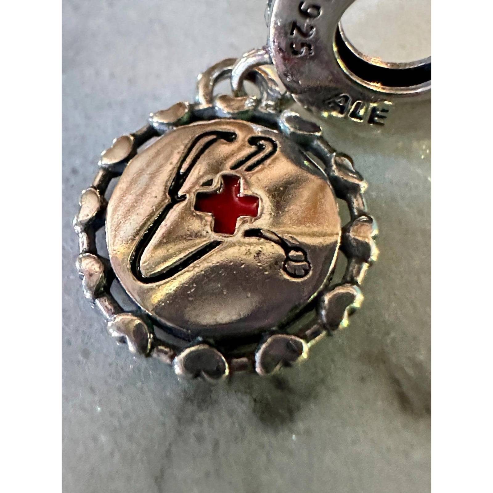 pandora Authentic Pandora Engravable Stethoscope Nurse Dangle Charm Size ONE SIZE - 1 Thumbnail