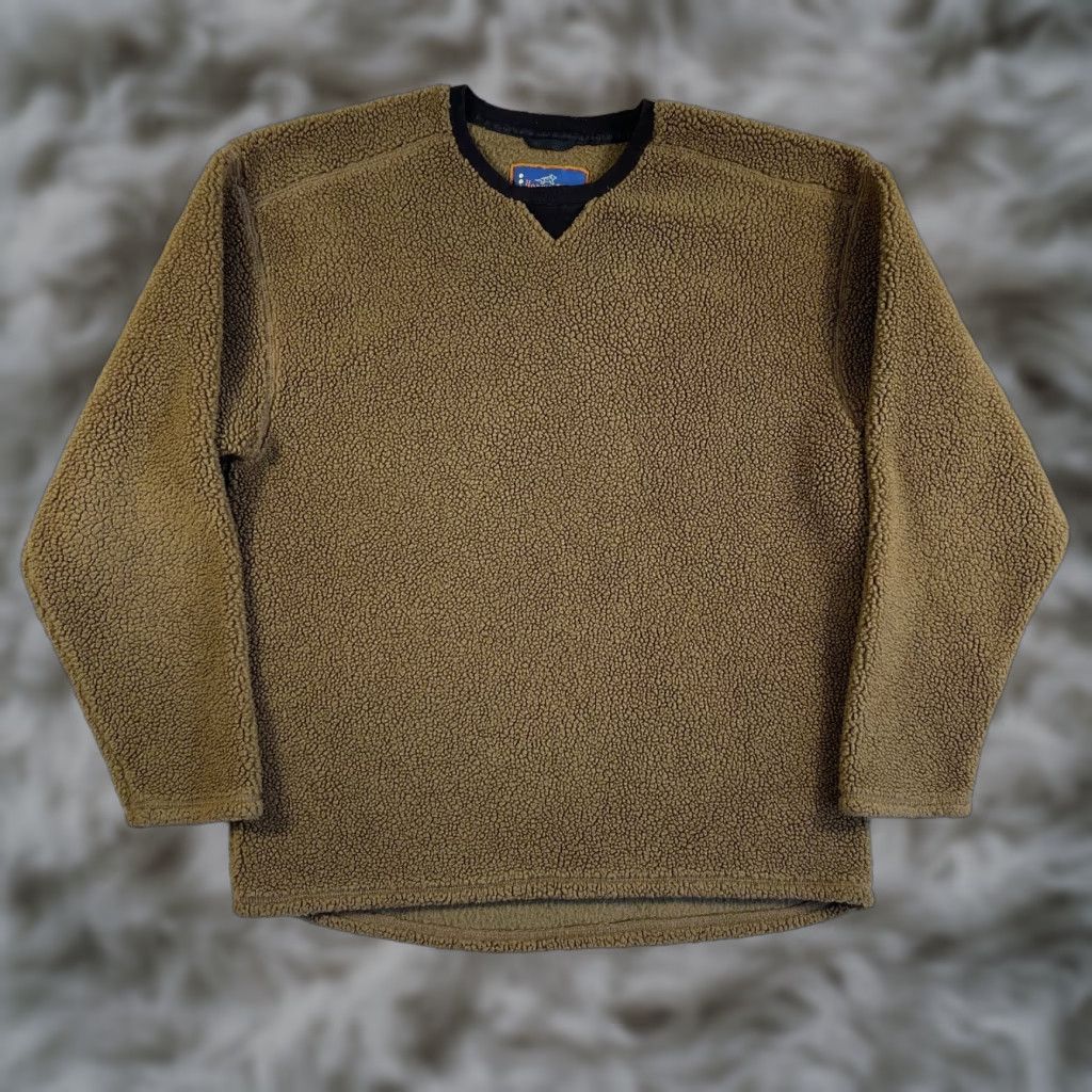 Vintage VINTAGE Horny Toad Fleece Pullover Mens Large Brown Sherpa Pile Crewneck Hiking Sweatshirt 90s Retro outdoor Mens Size US L / EU 52-54 / 3 - 1 Thumbnail