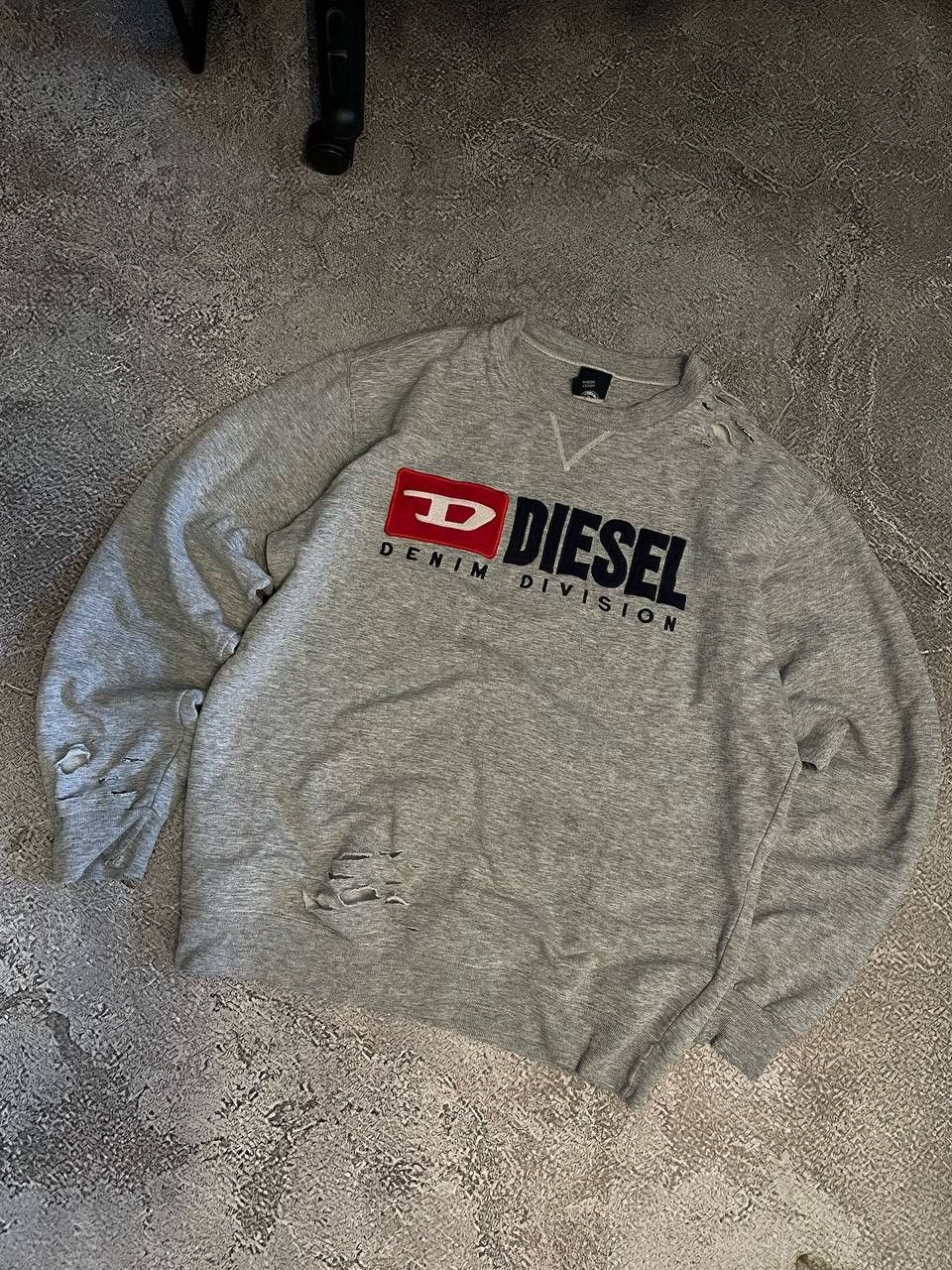 Diesel Diesel distressed sweatshirt Size US L / EU 52-54 / 3 - 2 Thumbnail