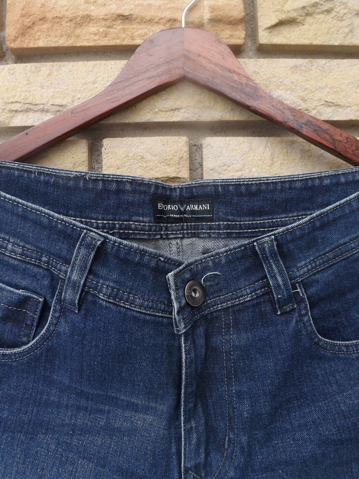 Armani Exchange Armani Exchange Classic Dark Wash Denim Jeans Size US 30 / EU 46 - 3 Thumbnail