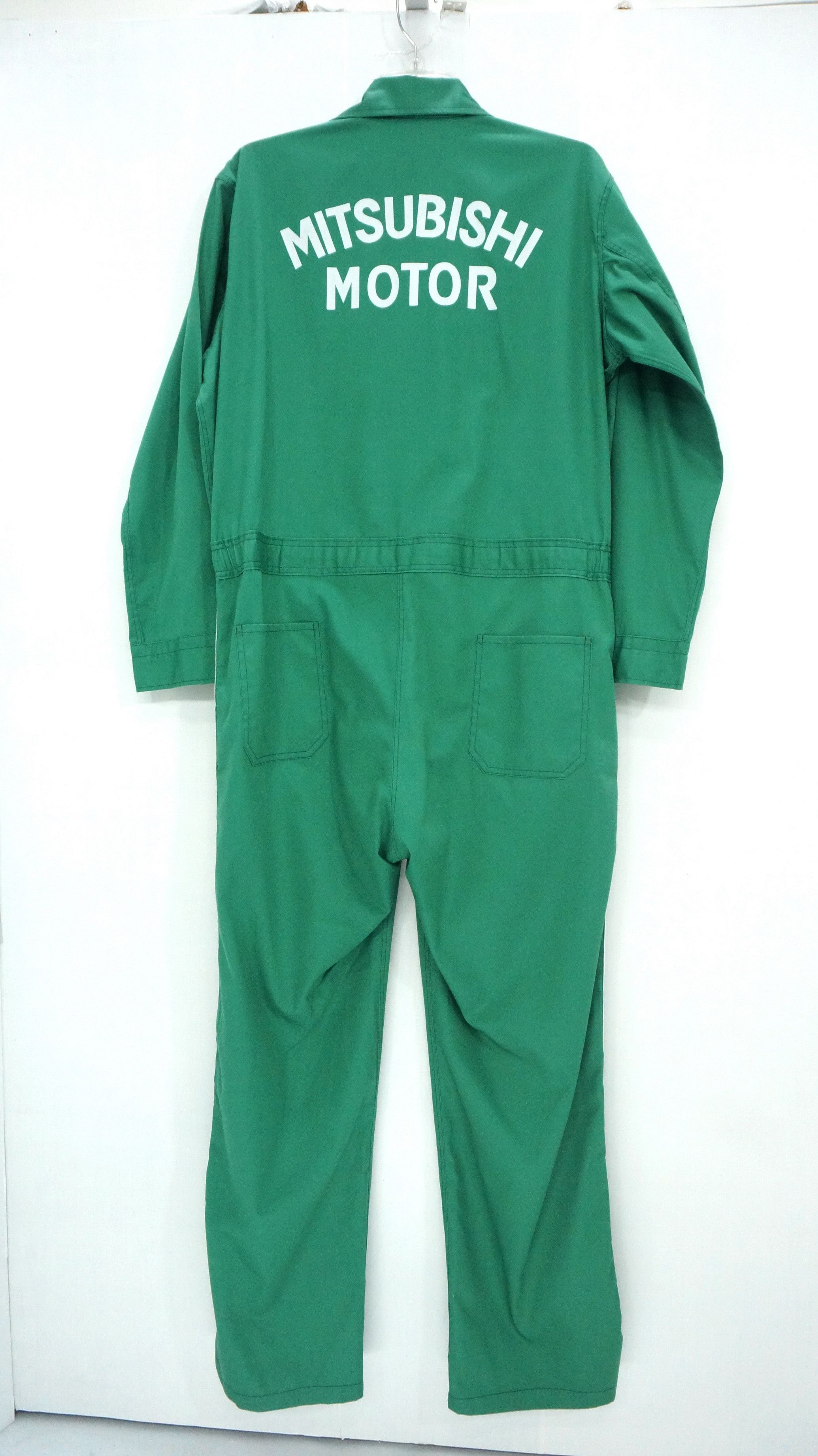 Japanese Brand Vintage MITSUBISHI MOTORS Uniform Coverall Size US 37 - 3 Thumbnail