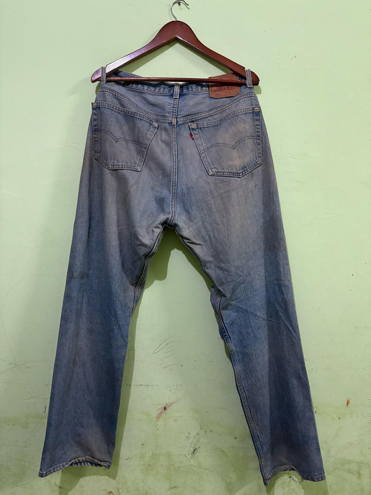 Levi's × Levi's Vintage Clothing Vintage 501 Levis Denim Pant Distressed Made In USA Size US 35 - 6 Thumbnail