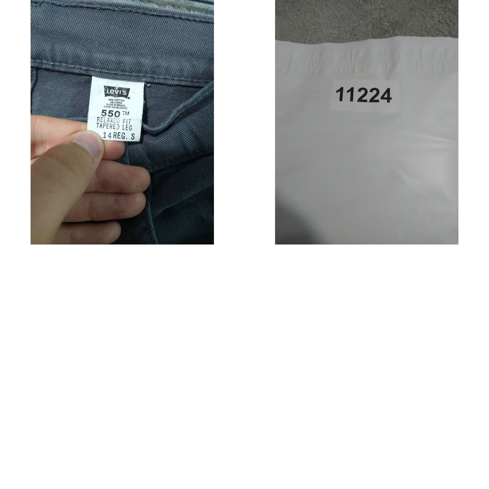 Levi's VINTAGE Levi's 550 Jeans Womens 14 Gray Denim Relaxed Tapered Fit 90s Size 36" / US 14 / IT 50 - 8 Thumbnail