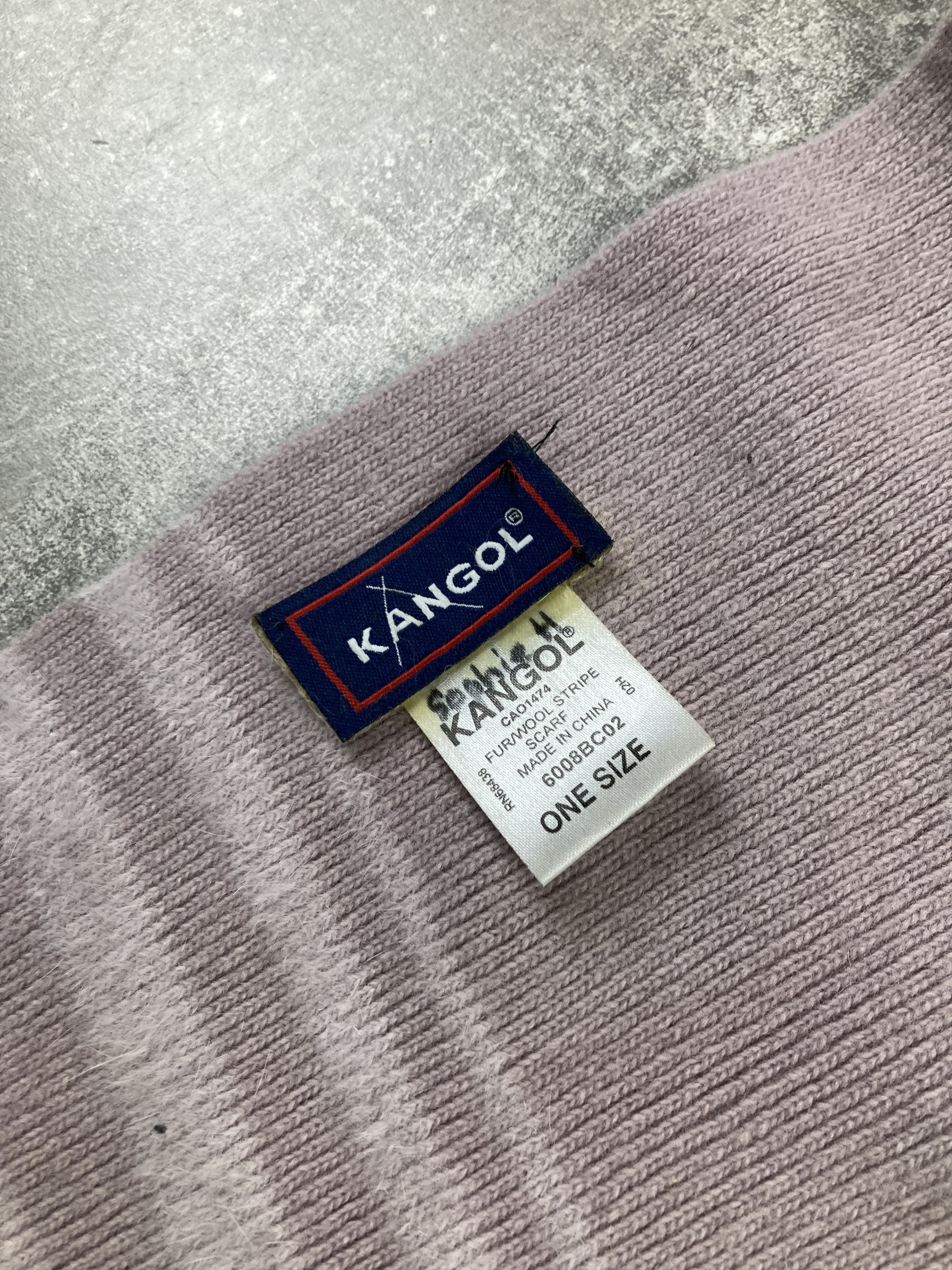 Kangol Kangol pink vintage scarf wool / fur Size ONE SIZE - 3 Thumbnail