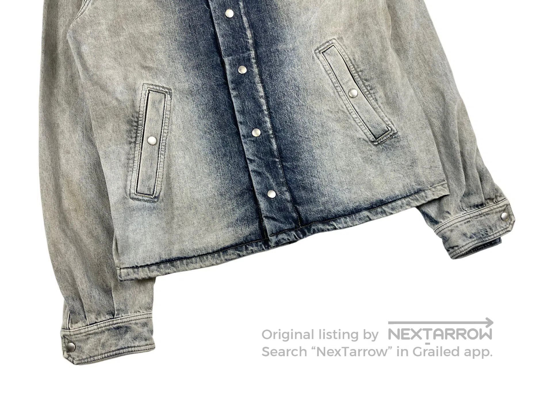 Rick Owens RICK OWENS Gradient Washed Denim Jacket Size US S / EU 44-46 / 1 - 4 Thumbnail