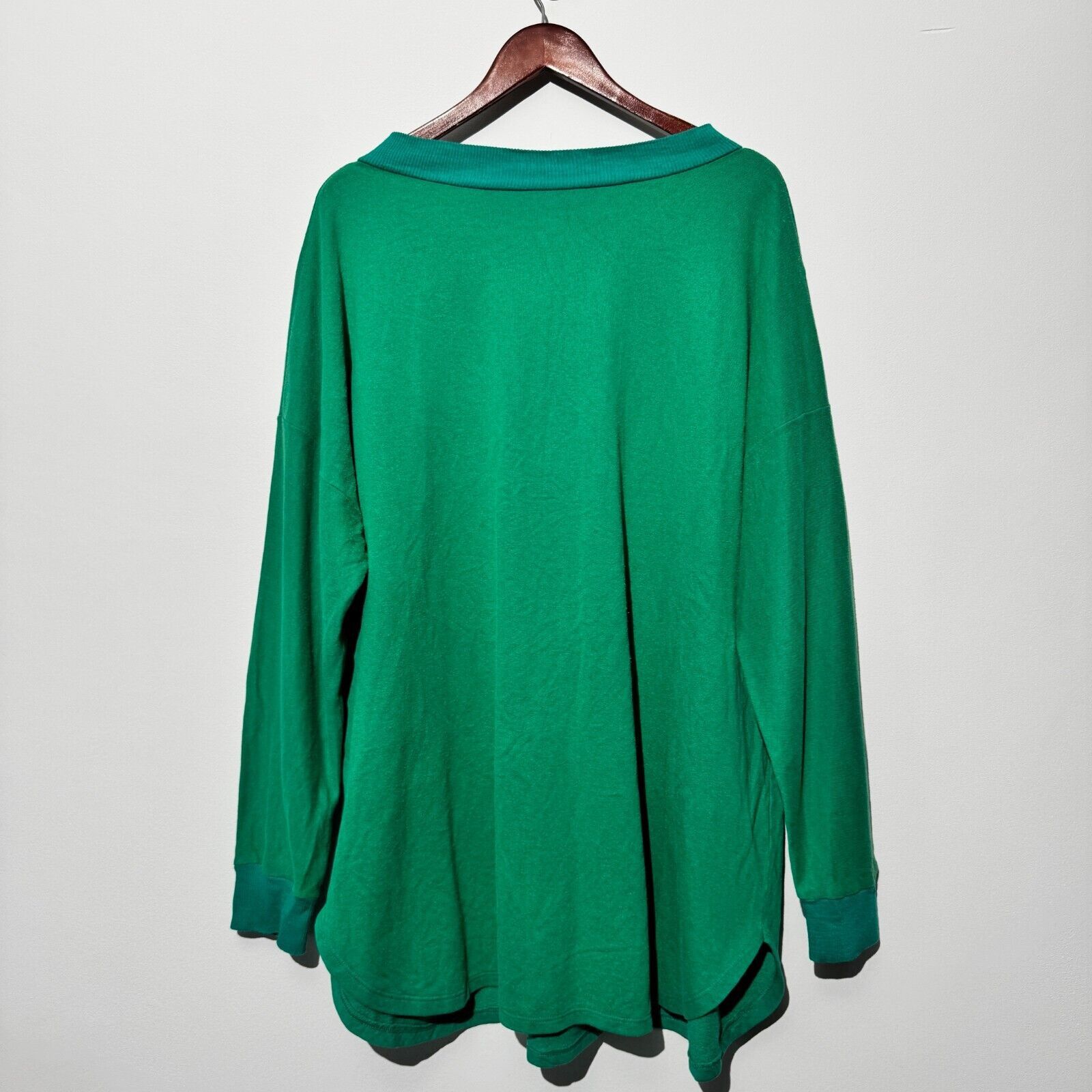 Vintage Vintage Unisex Green Cotton Crewneck Size XXL Washed 90s Size US M / EU 48-50 / 2 - 6 Thumbnail