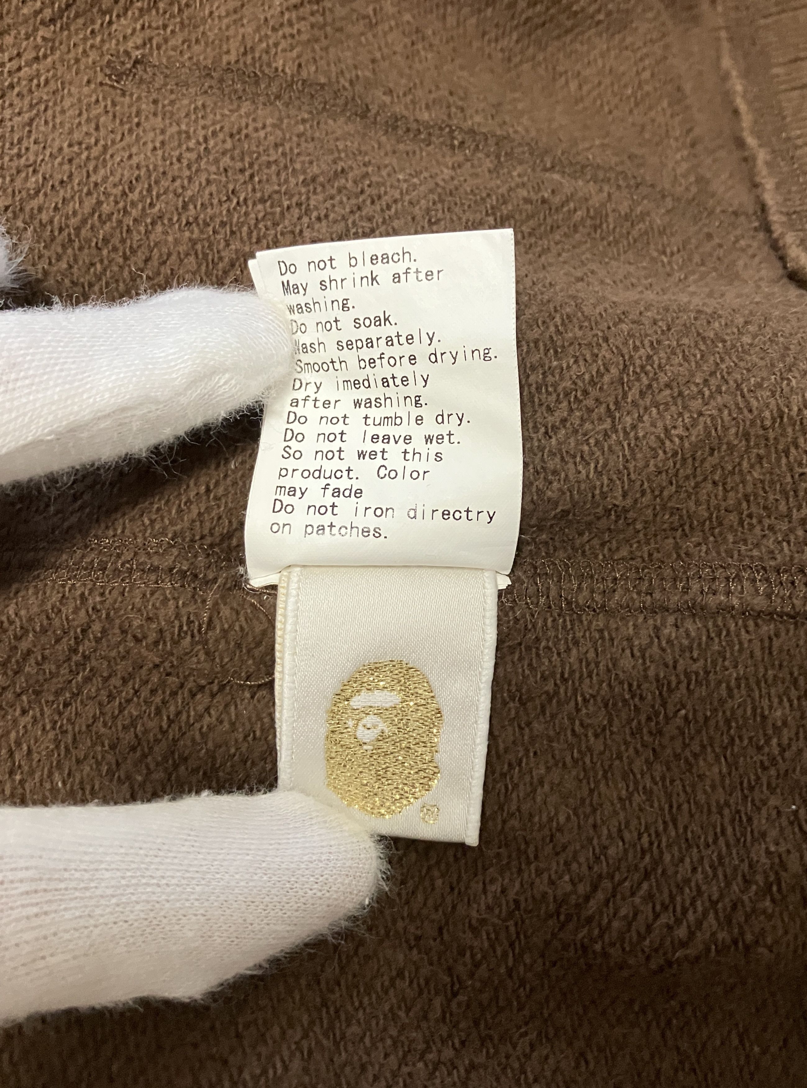 Bape OG Bape Brown Multi Patch Full Zip Hoodie Size US L / EU 52-54 / 3 - 11 Thumbnail