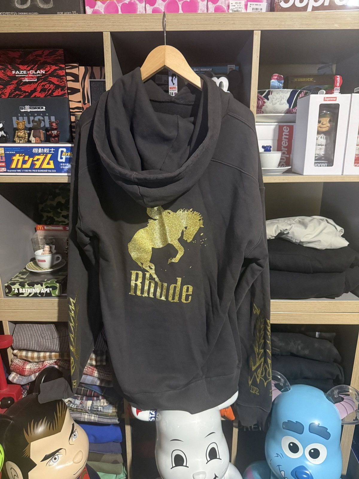 Rhude Rhude Black Glitter Cowboy Hoodie Size US L / EU 52-54 / 3 - 3 Thumbnail