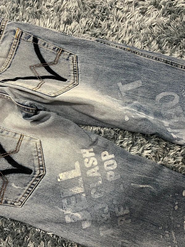 Japanese Brand Layered Distressed Denim Y2K Size US 29 - 18 Thumbnail