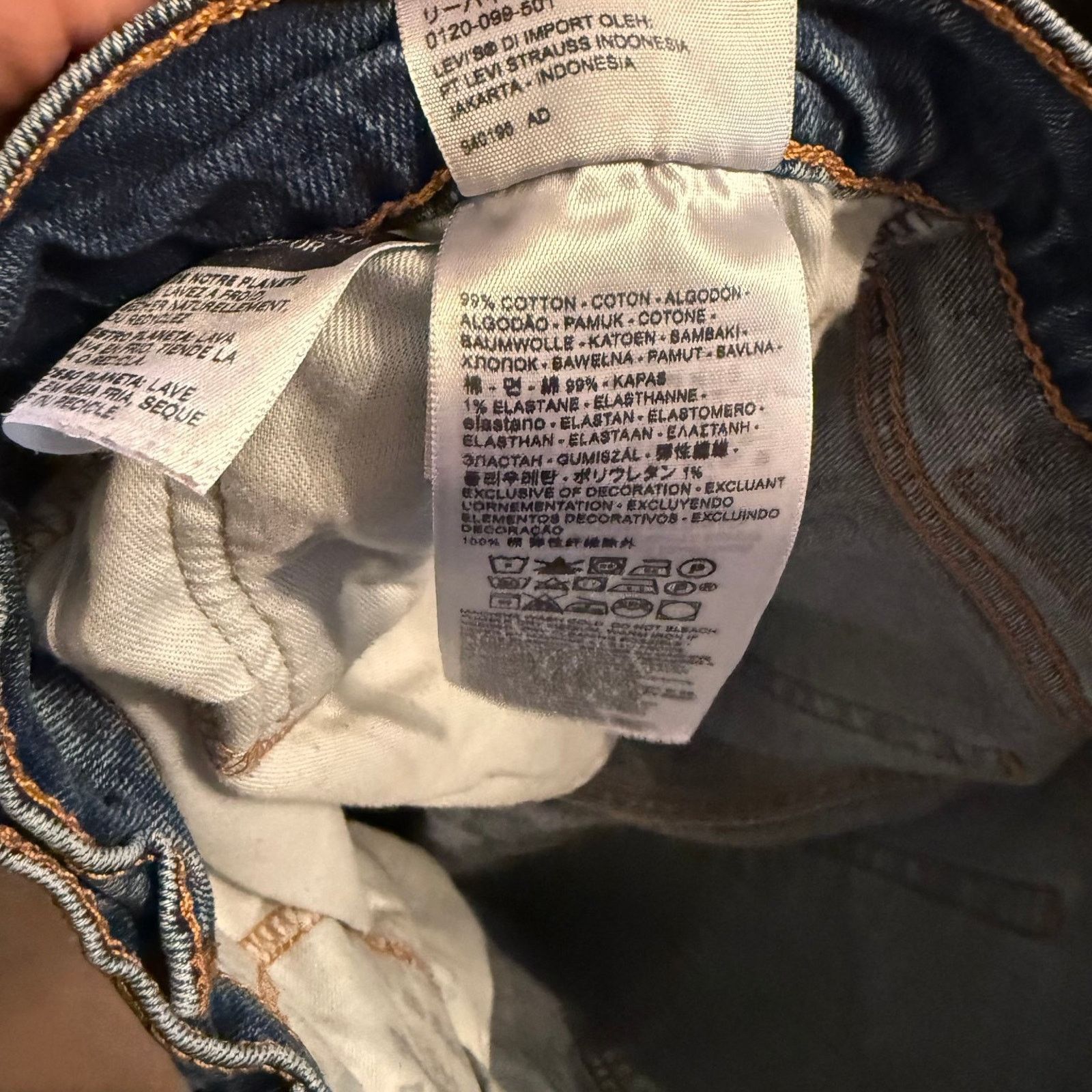 Levi's Levi's 512 Men's Jeans Blue Denim Slim Tapered Fit 32x32 Size US 32 / EU 48 - 8 Thumbnail