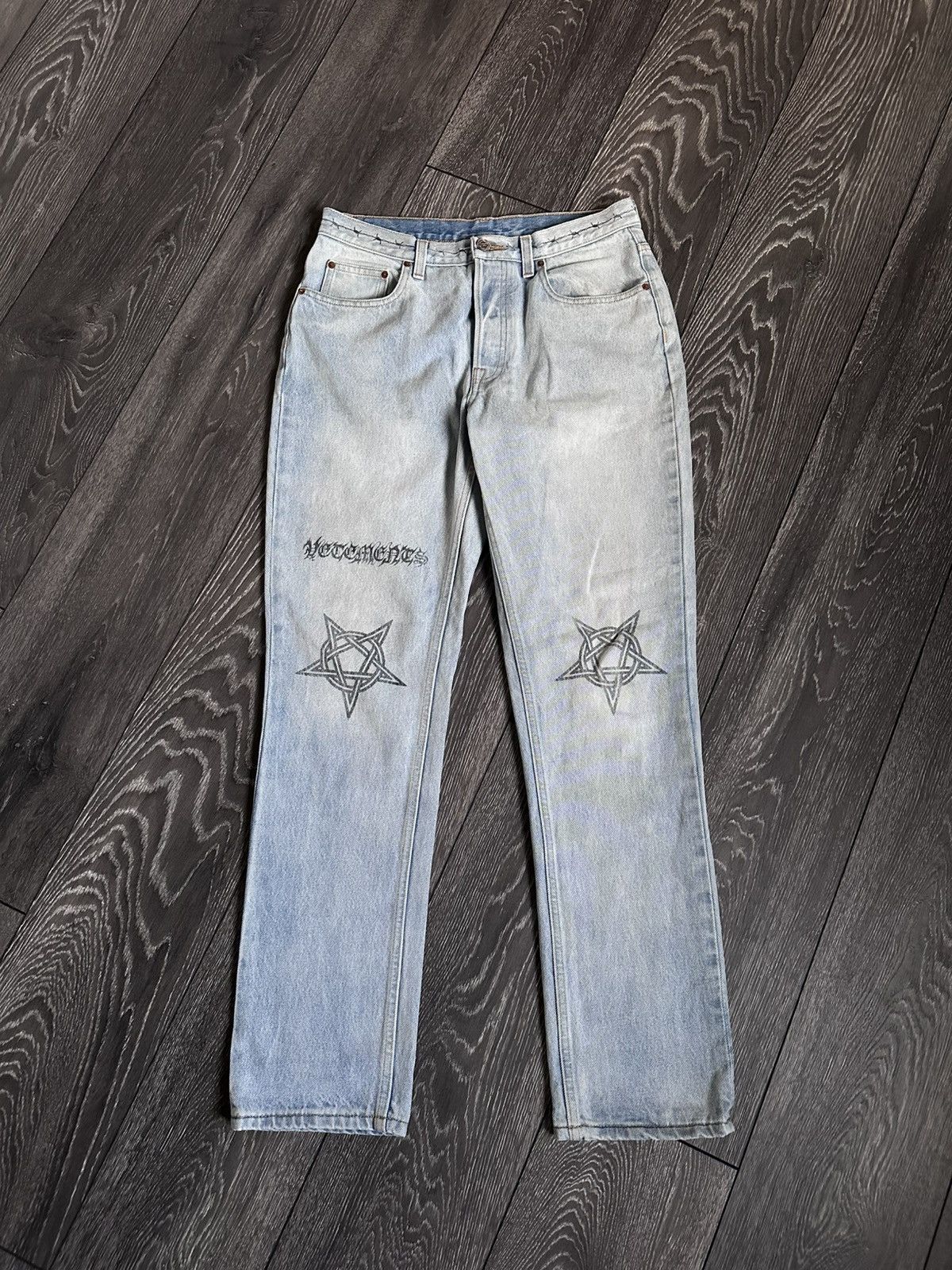 Vetements VETEMENTS PATCHED BAGGY JEANS | Grailed