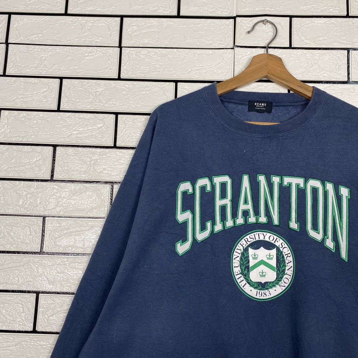 Beams Japan 📌Vintage Sweatshirt Scarton Spell Out Beams Hearts Size US L / EU 52-54 / 3 - 8 Thumbnail