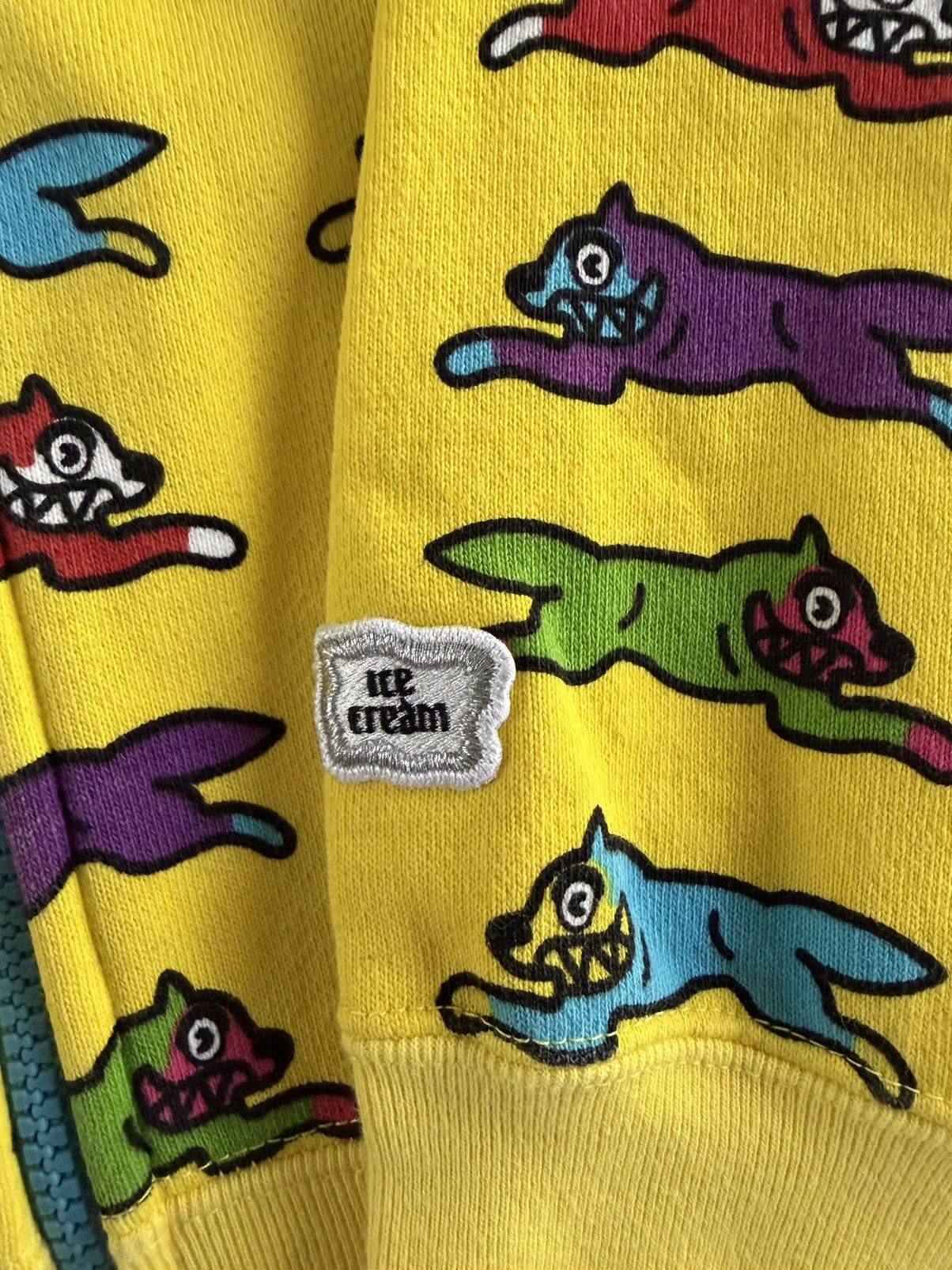 Icecream 2006 BBC/Ice Cream "Running Dog" yellow full zipup Size US M / EU 48-50 / 2 - 3 Thumbnail
