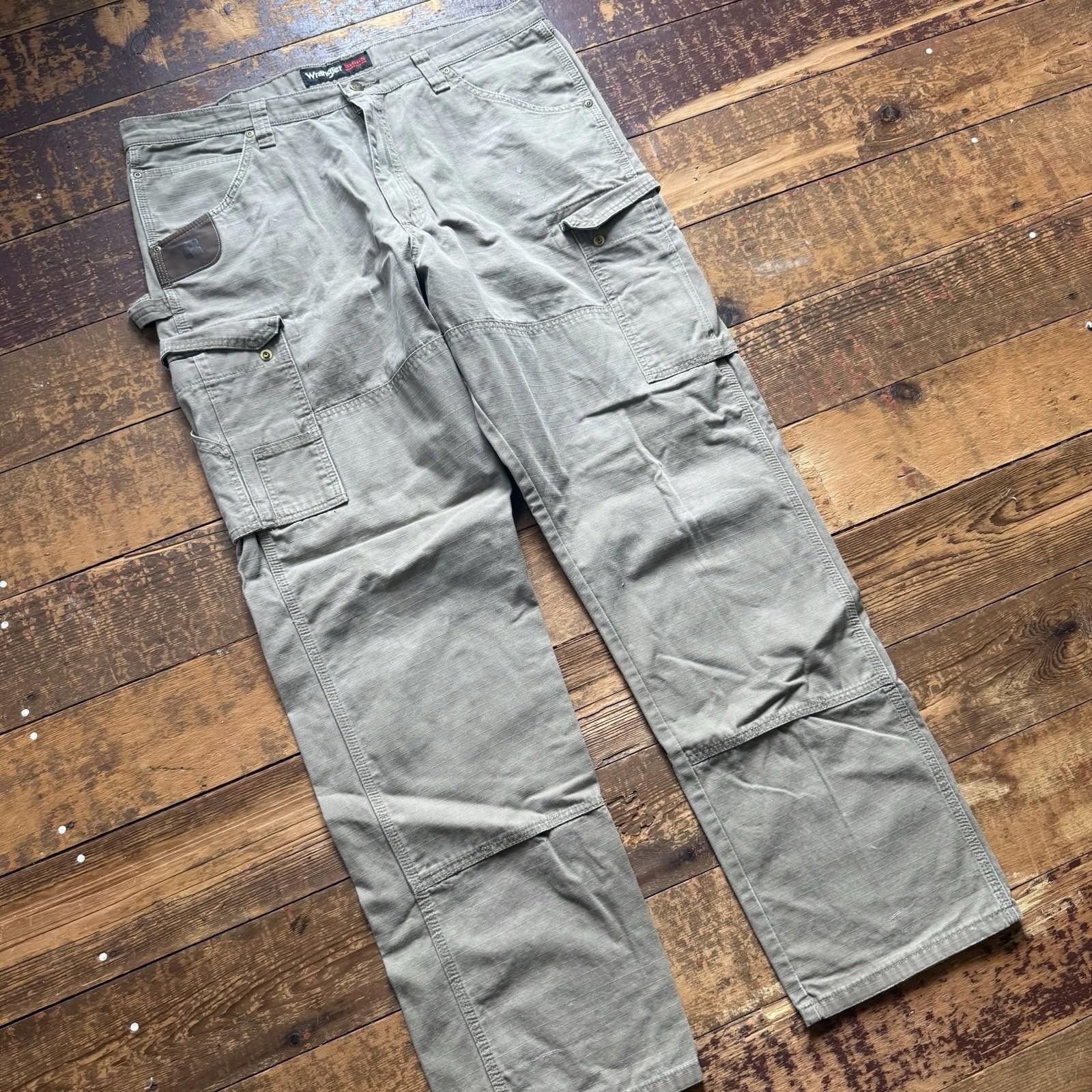 Wrangler Men's Wrangler RIGGS Workwear Ripstop Size 40x34 Pants Y2K Size US 34 / EU 50 - 3 Thumbnail