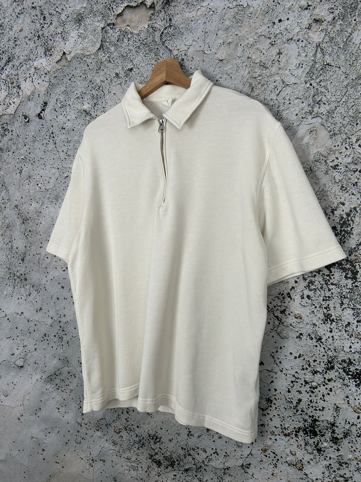 Arket Arket Zip Polo Tee Designer Minimalist Scandinavia Hype Size US M / EU 48-50 / 2 - 2 Thumbnail