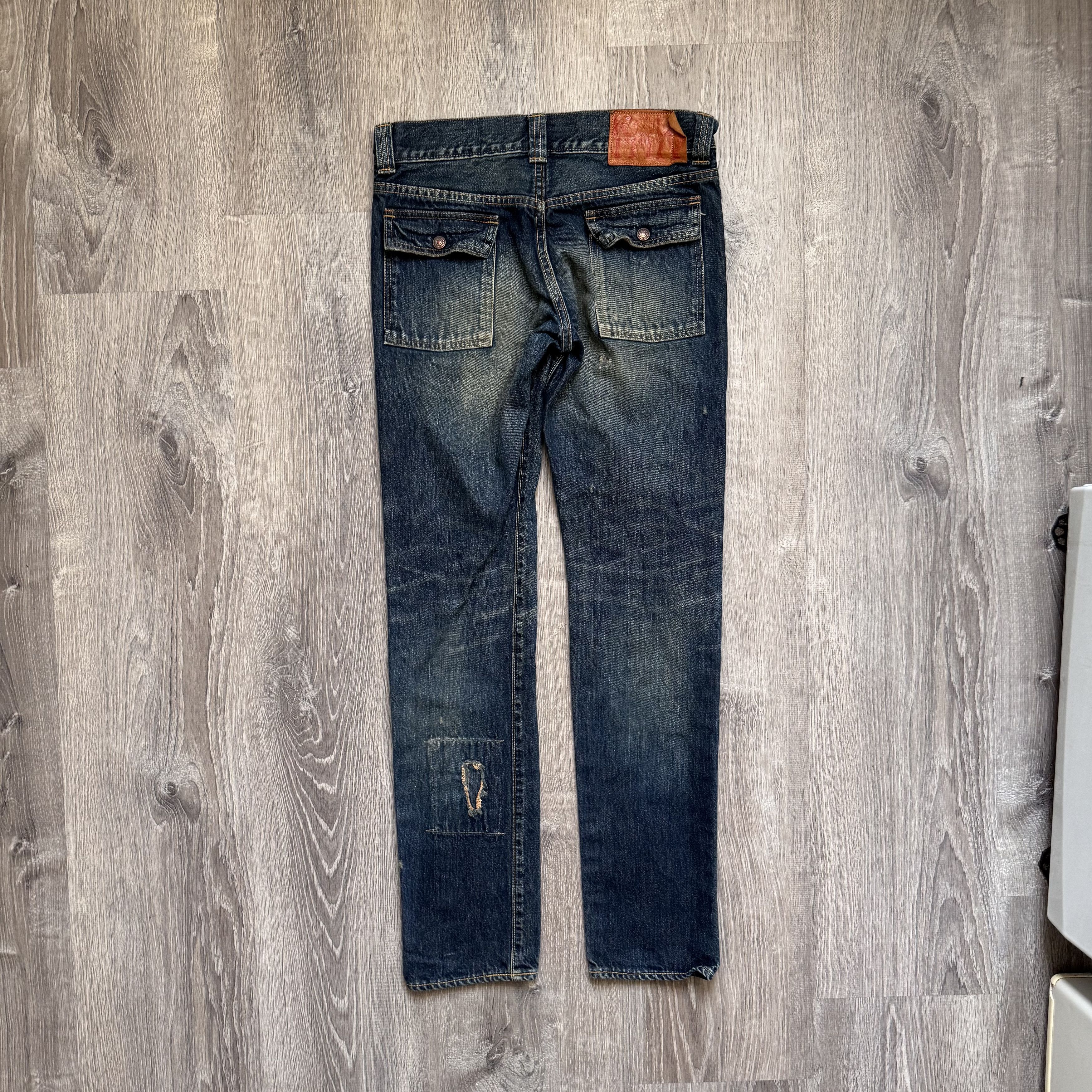 Kapital Kountry Kapital Kountry Patchwork Denim Skinny Jeans Size US 29 - 2 Thumbnail