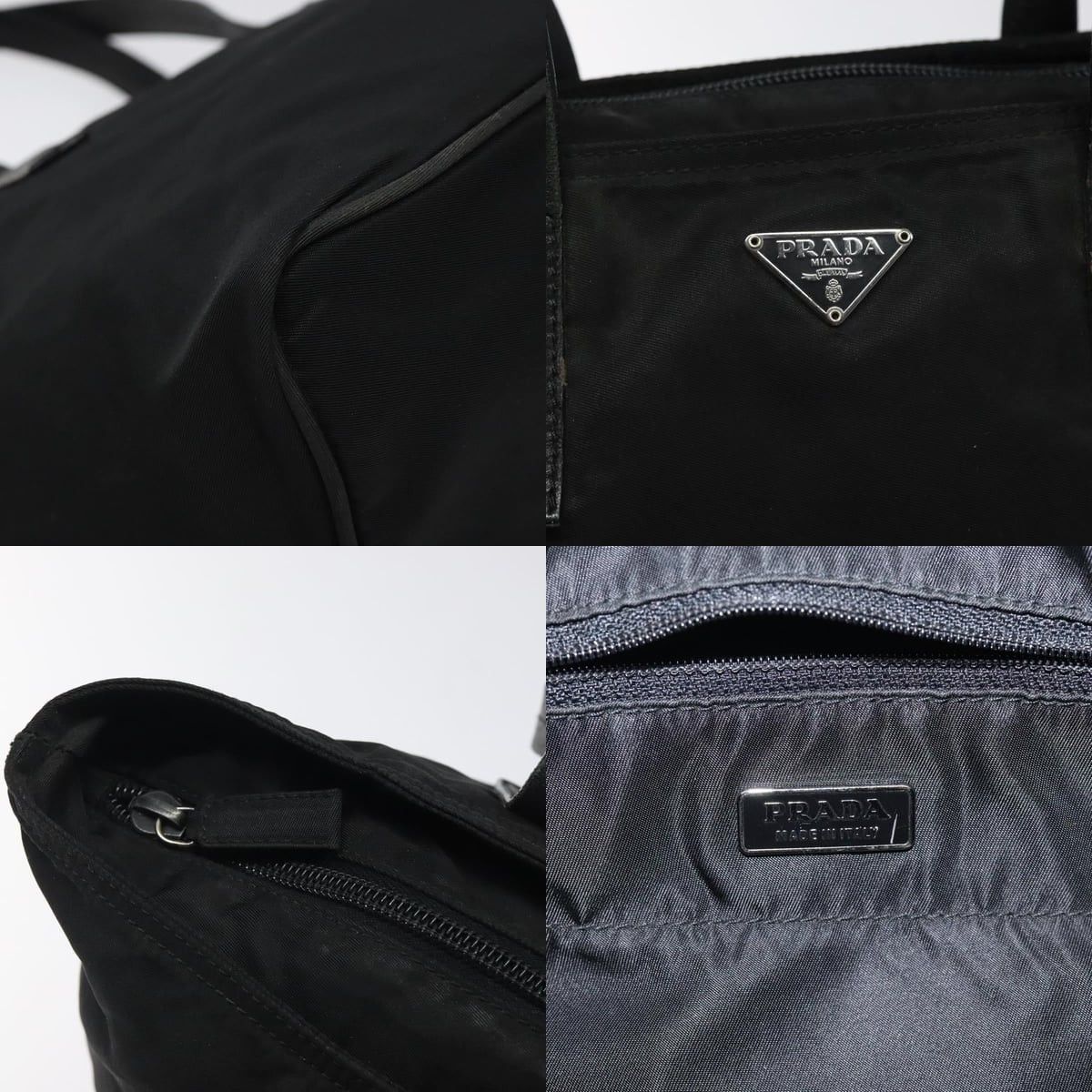 Prada PRADA Hand Bag Nylon Black Silver Size ONE SIZE - 11 Thumbnail