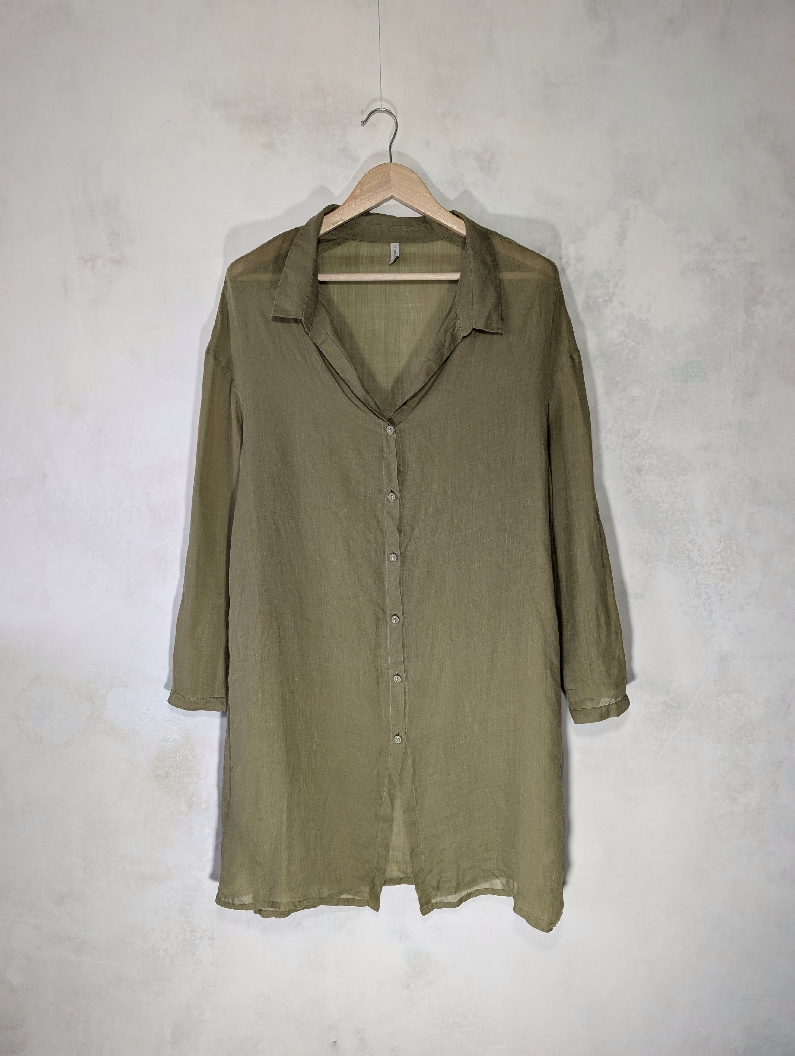 Annette Gortz Annette Gortz Women’s Linen Long Oversized Shirt Size XL / US 12-14 / IT 48-50 - 1 Thumbnail