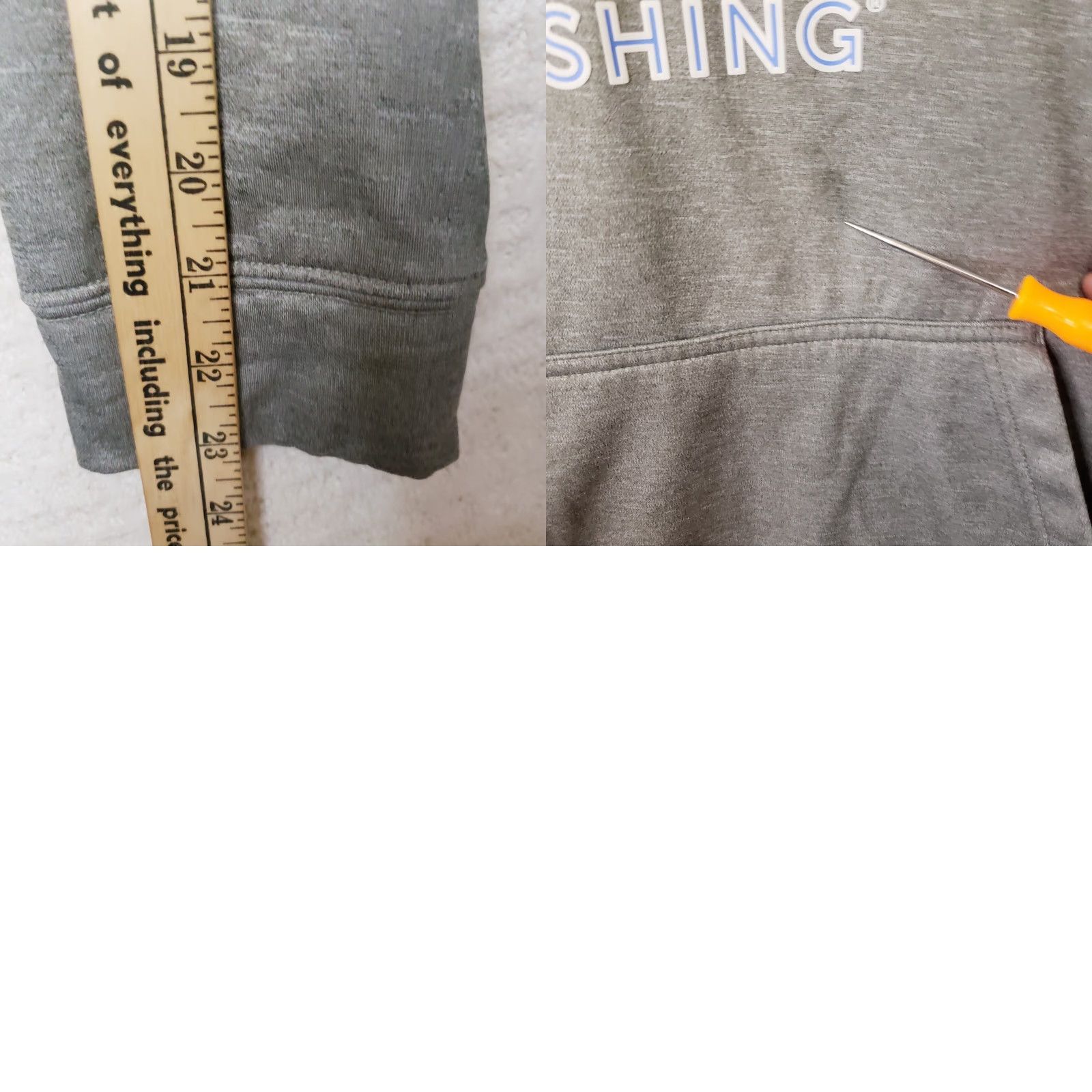 Realtree Realtree Hoodie Pullover M 38/40 Mens Medium Gray Knit Polyester Kangaroo Pockets Front Graphic Fishing Outdoor 90s Decade Style? Size US M / EU 48-50 / 2 - 9 Thumbnail