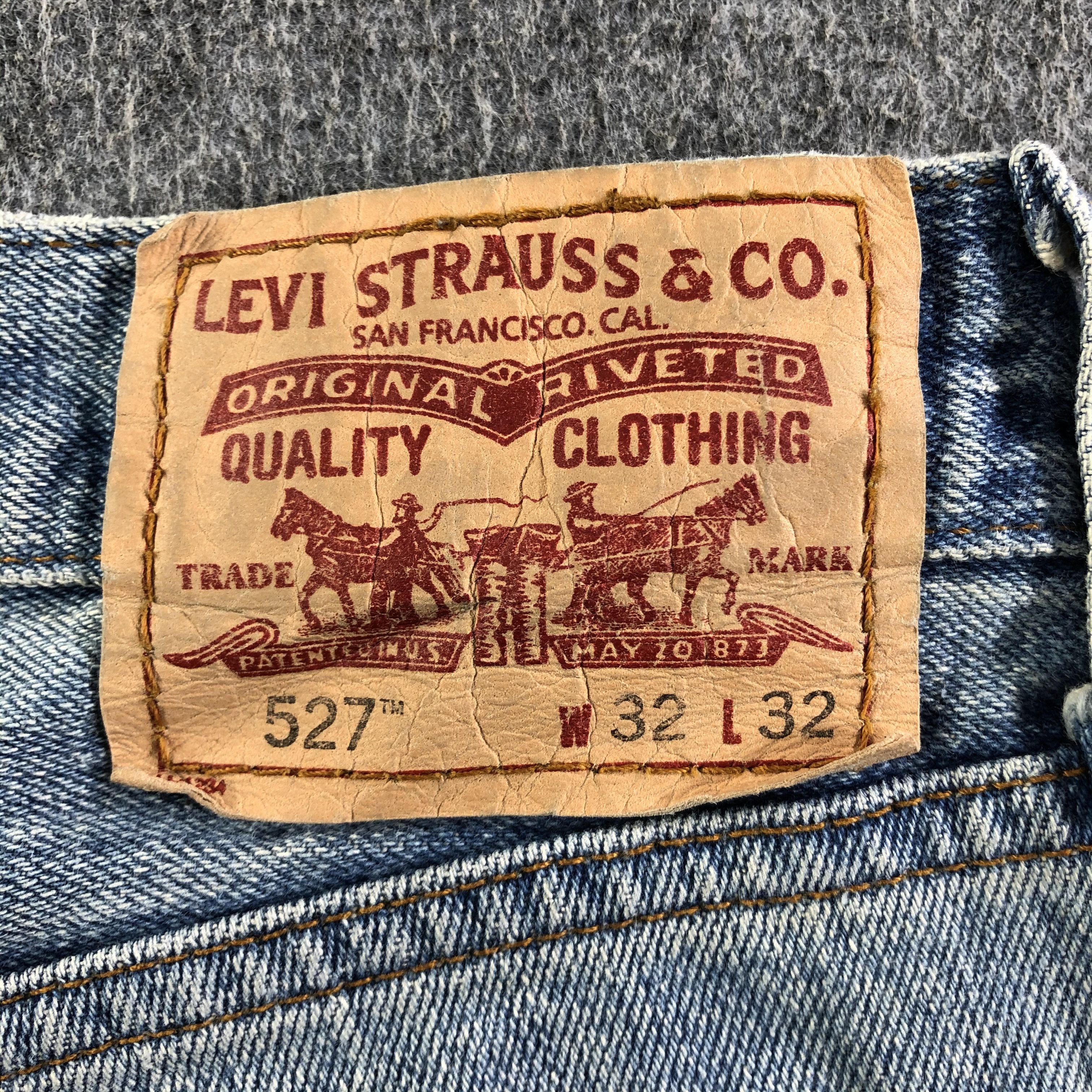 Levi's Vintage Blue Wash Levis 527 Jeans-J4258 Size US 33 - 5 Thumbnail