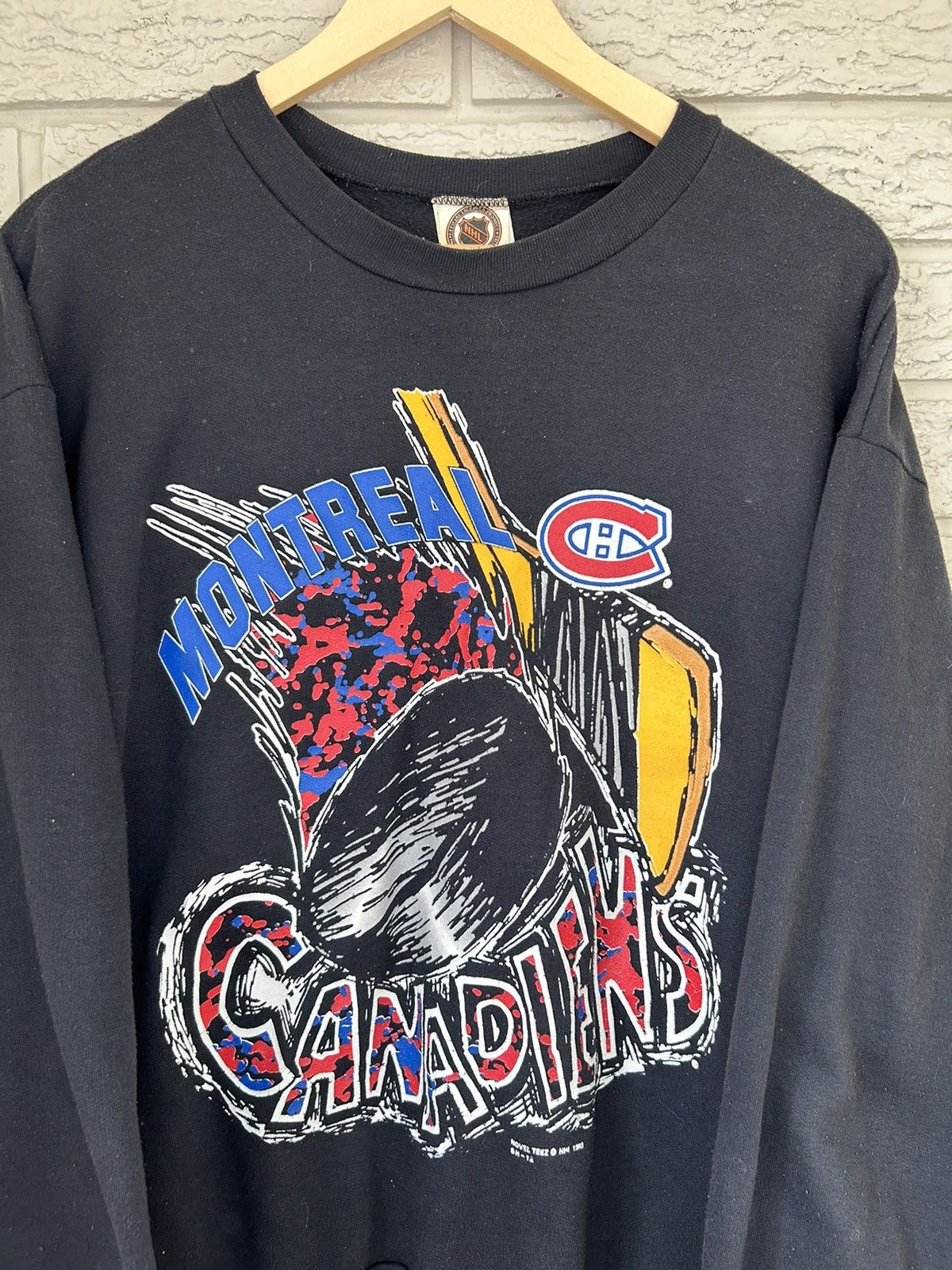 NHL Vintage 1993 Montreal Canadians Crewneck RARE Size US S / EU 44-46 / 1 - 2 Thumbnail