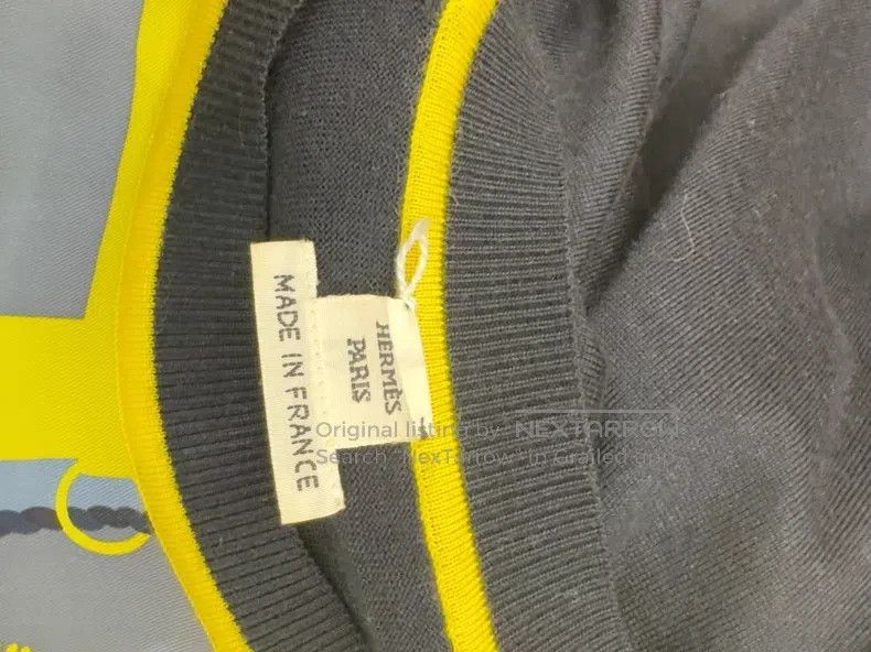 Hermes Hermes Black and Blue Cashmere Knit Top Size XS / US 0-2 / IT 36-38 - 4 Thumbnail