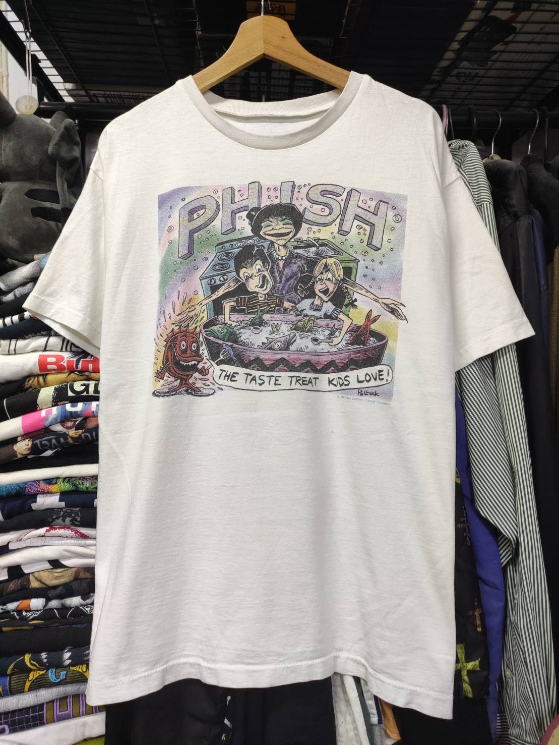 Band Tees Vtg 90's Phish " The Taste Treat Kids Love! " Pollock Art Size US XL / EU 56 / 4 - 3 Thumbnail