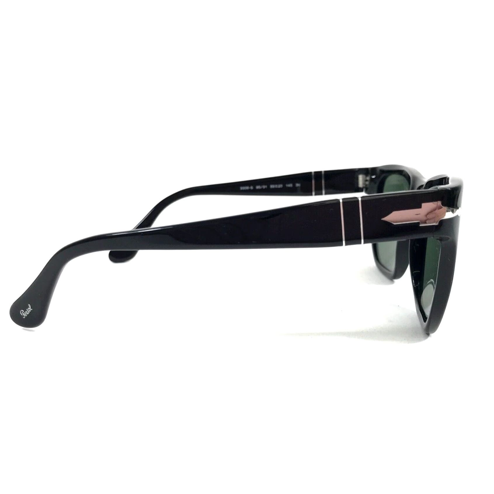 Persol Shiny Black Square Shaped FramesEyewear Model 3306-S 95/31 Size ONE SIZE - 4 Thumbnail