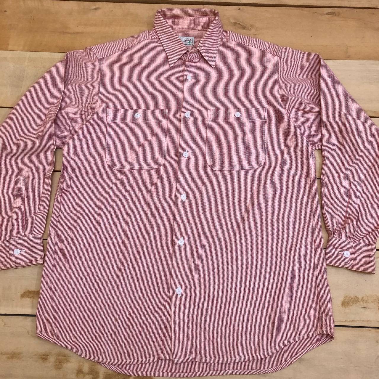 Levi's Vintage Clothing × Vintage A100 LEVIS HICKORY STRIPE SHIRTS Size US M / EU 48-50 / 2 - 2 Thumbnail