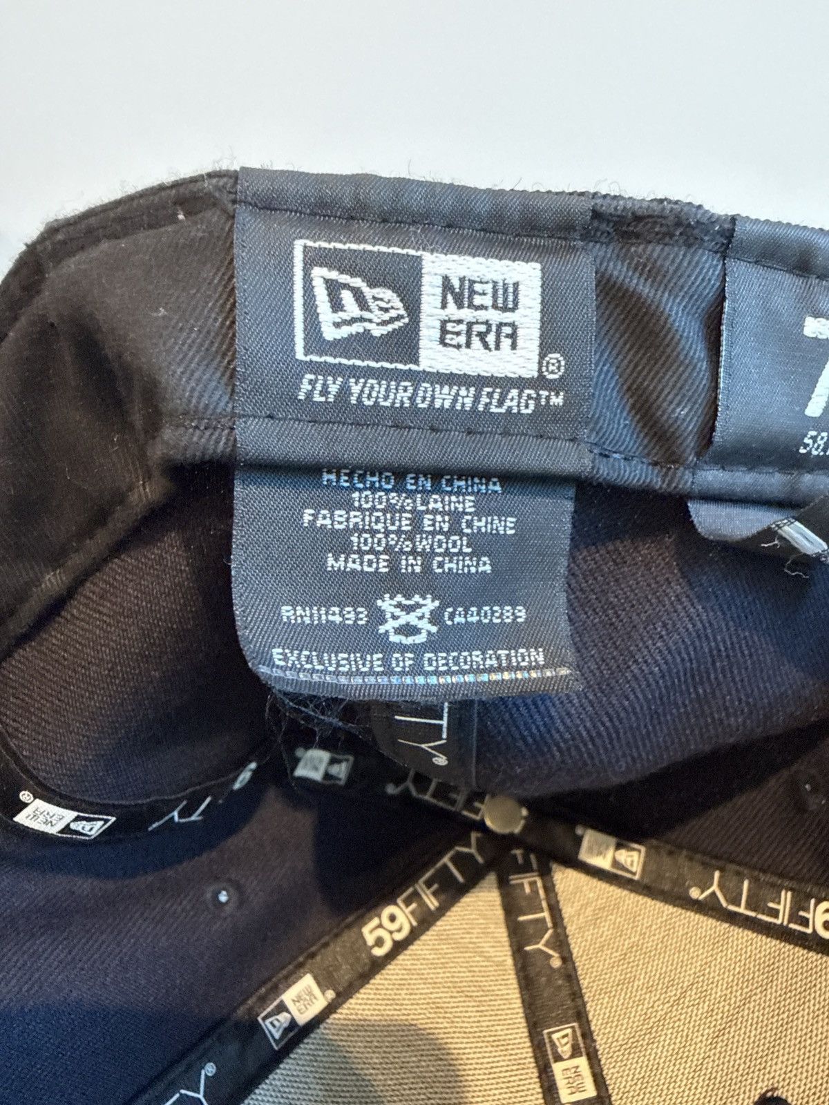 Supreme SS14 Supreme ‘Hebrew’ Logo New Era Patched Navy Fitted Hat Size ONE SIZE - 6 Thumbnail