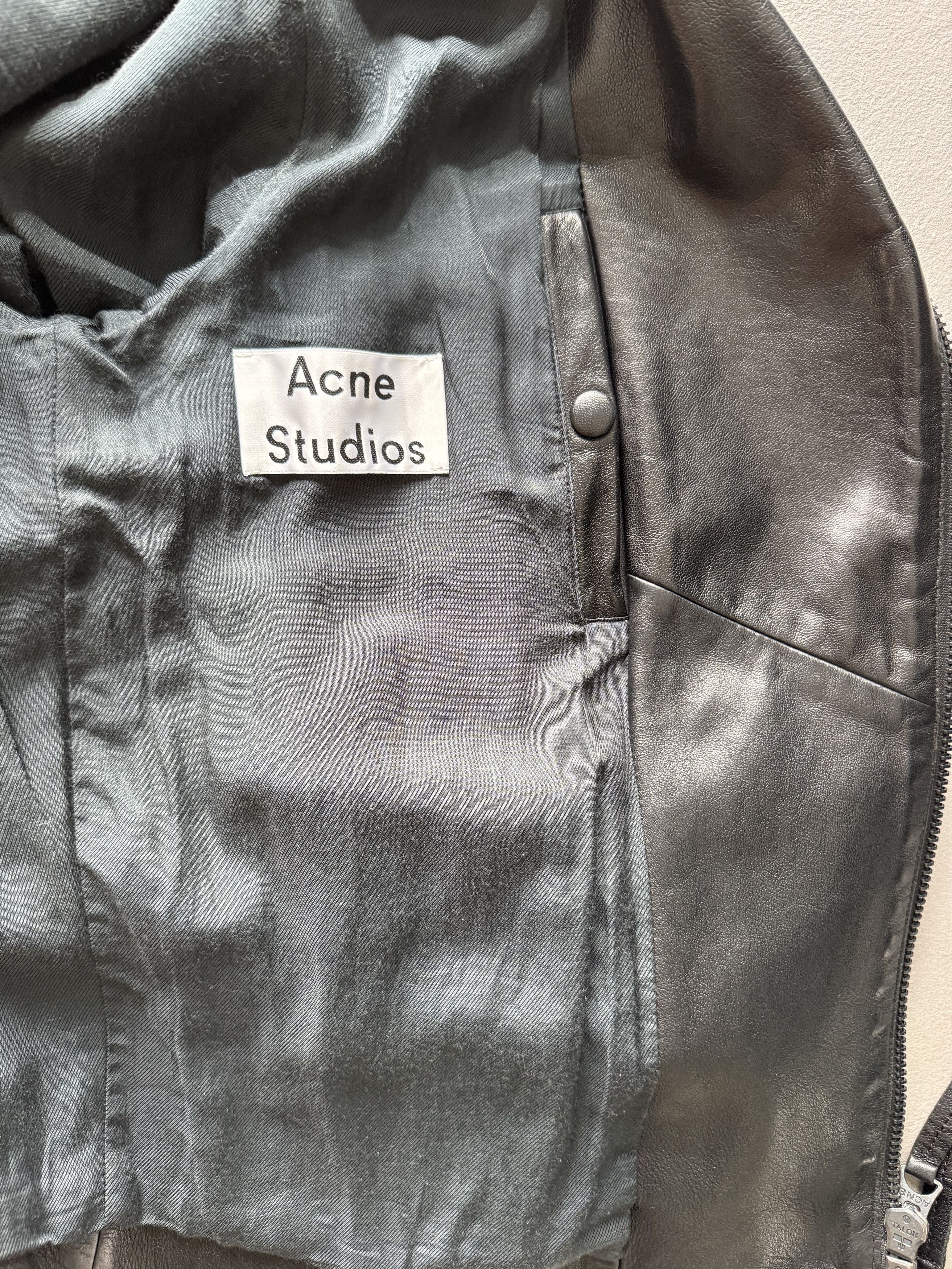 Acne Studios Acne Studios Oscar Black Leather Jacket Size US M / EU 48-50 / 2 - 5 Thumbnail