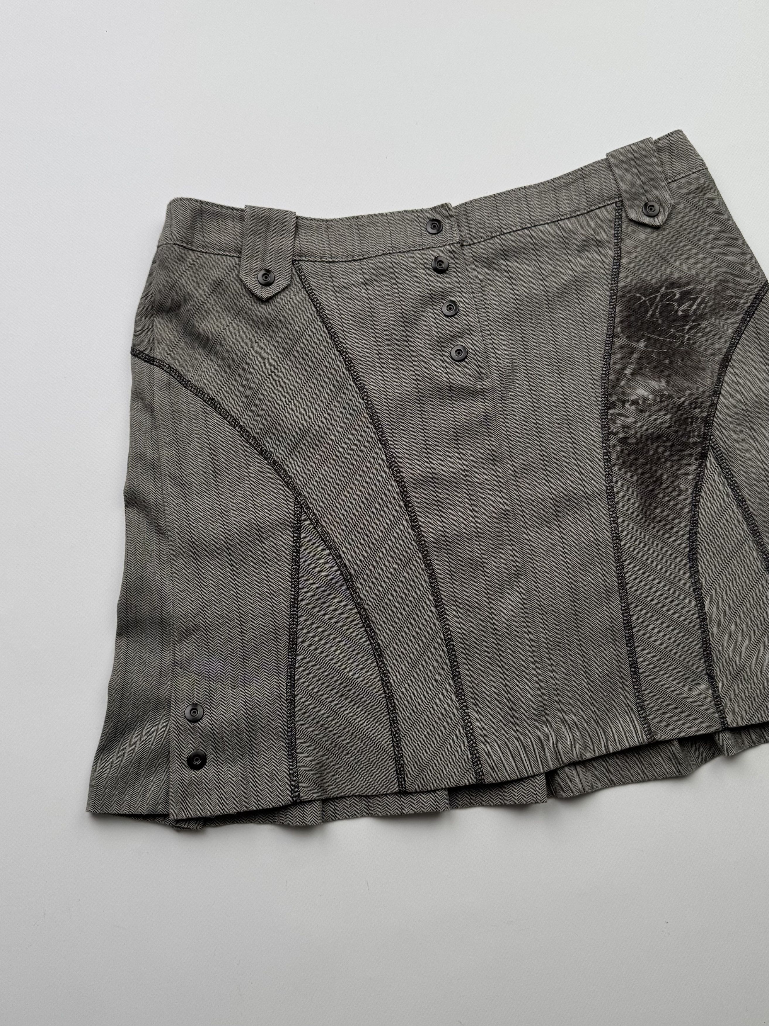 Vintage Vintage Mini Skirt B613(V444)E2 Size 30" / US 8 / IT 44 - 2 Thumbnail