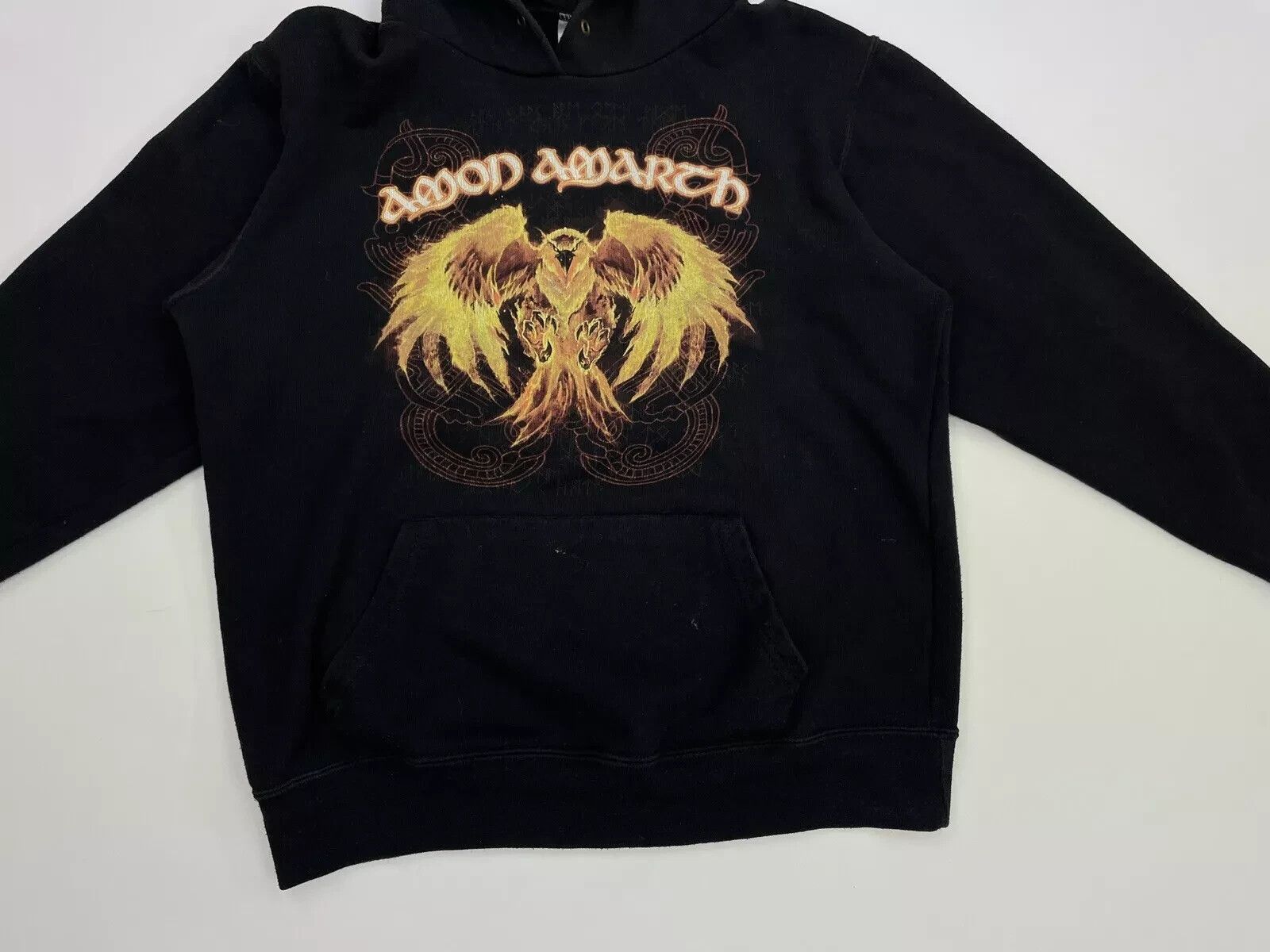 Vintage AMON AMARTH I AM THE EAGLE UN THE SKY 2013 HOODIE FADED ROCK Size US L / EU 52-54 / 3 - 4 Thumbnail