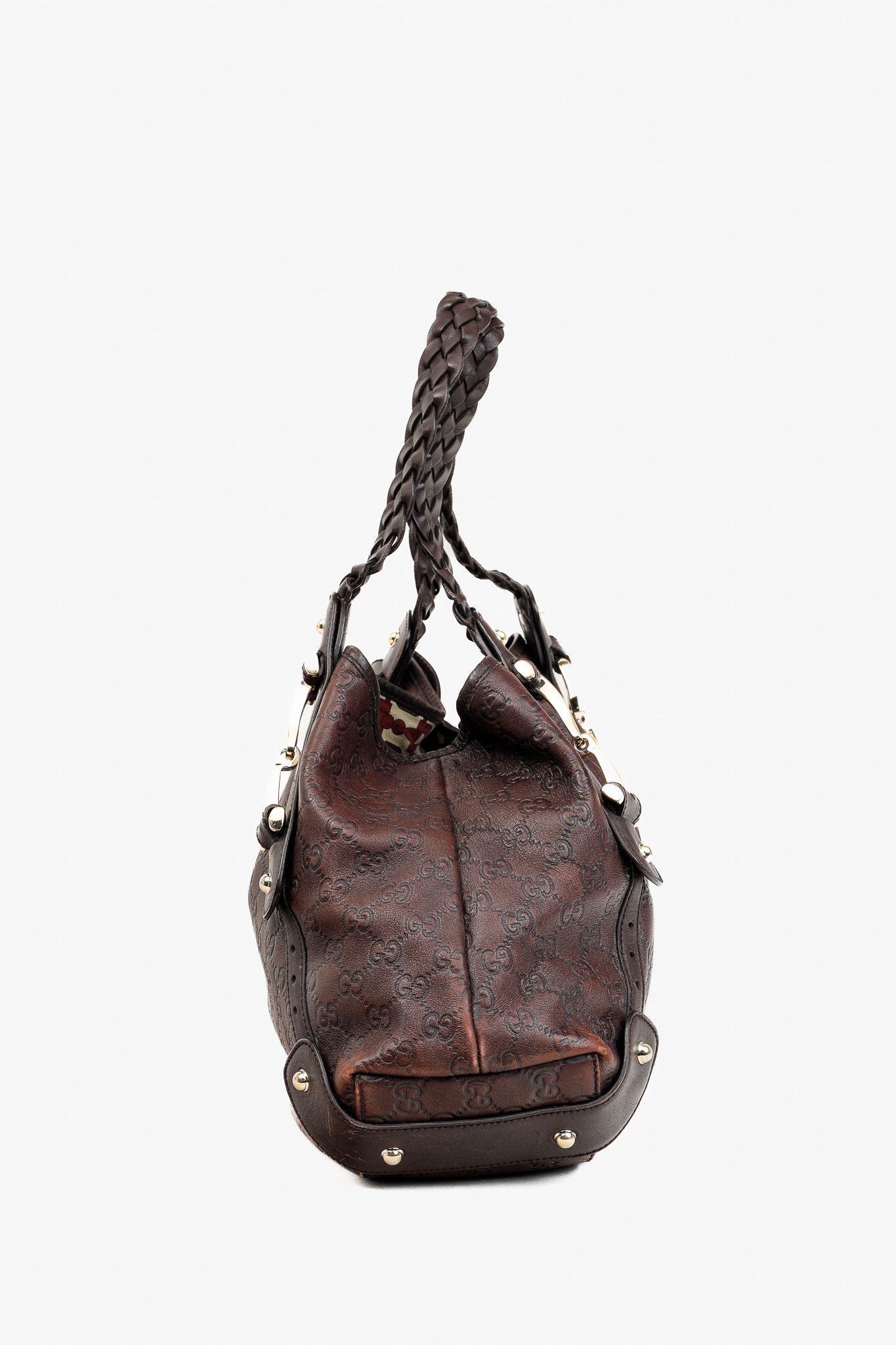 Gucci Gucci Pelham Brown Guccissima Horsebit Hobo Bag Size ONE SIZE - 3 Thumbnail