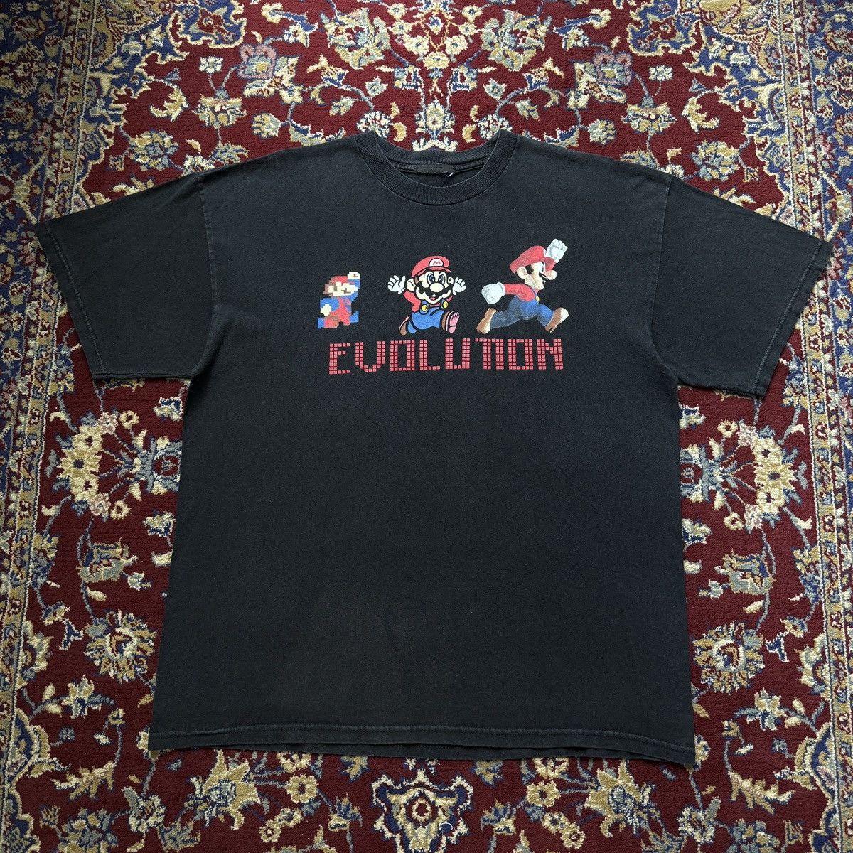 Nintendo 2000s Super Mario Bros Evolution promo video game tee Size US XL / EU 56 / 4 - 2 Thumbnail