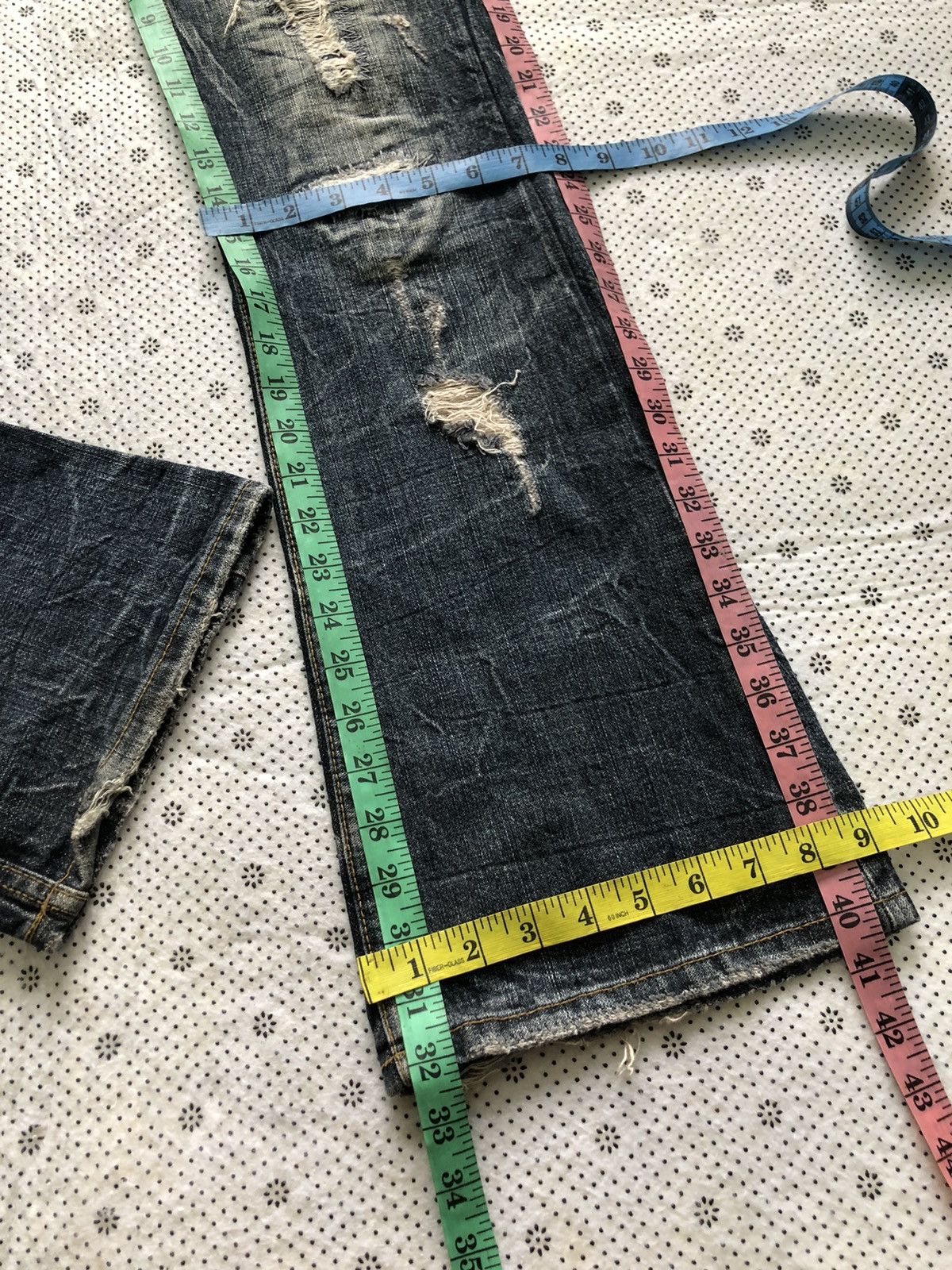 Hysteric Glamour × Japanese Brand Japanese Brand x On Board distressed jean Size 31" - 11 Thumbnail